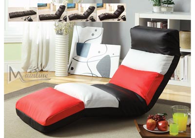 Image for Black & Red Center Pillar Game Chair