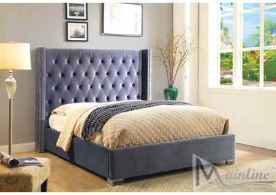 Image for Silver Velvet Fortis Full Bed