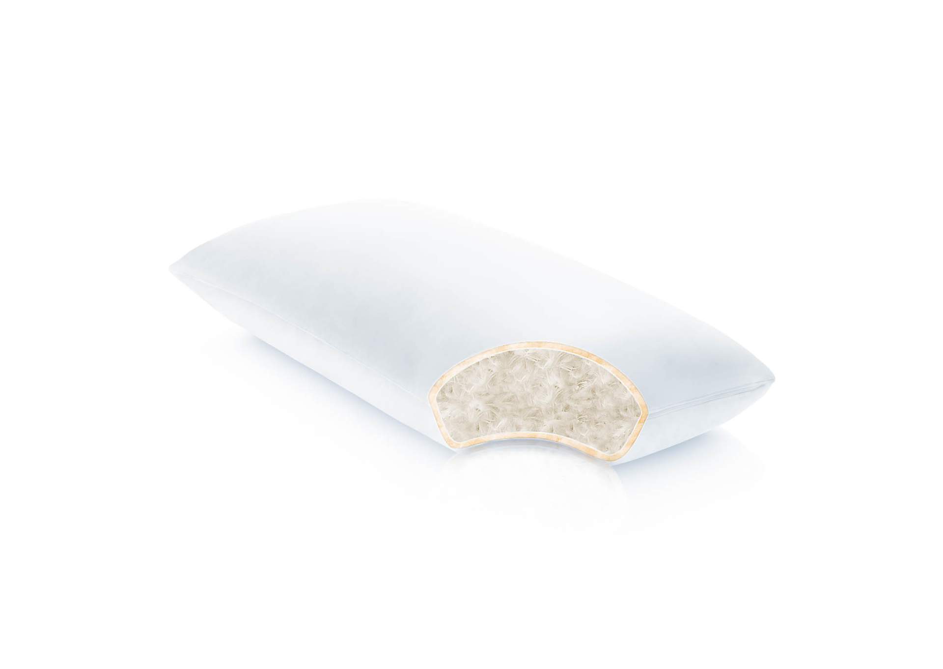 Malouf Cotton Encased Down Blend Pillow - King Size,Malouf