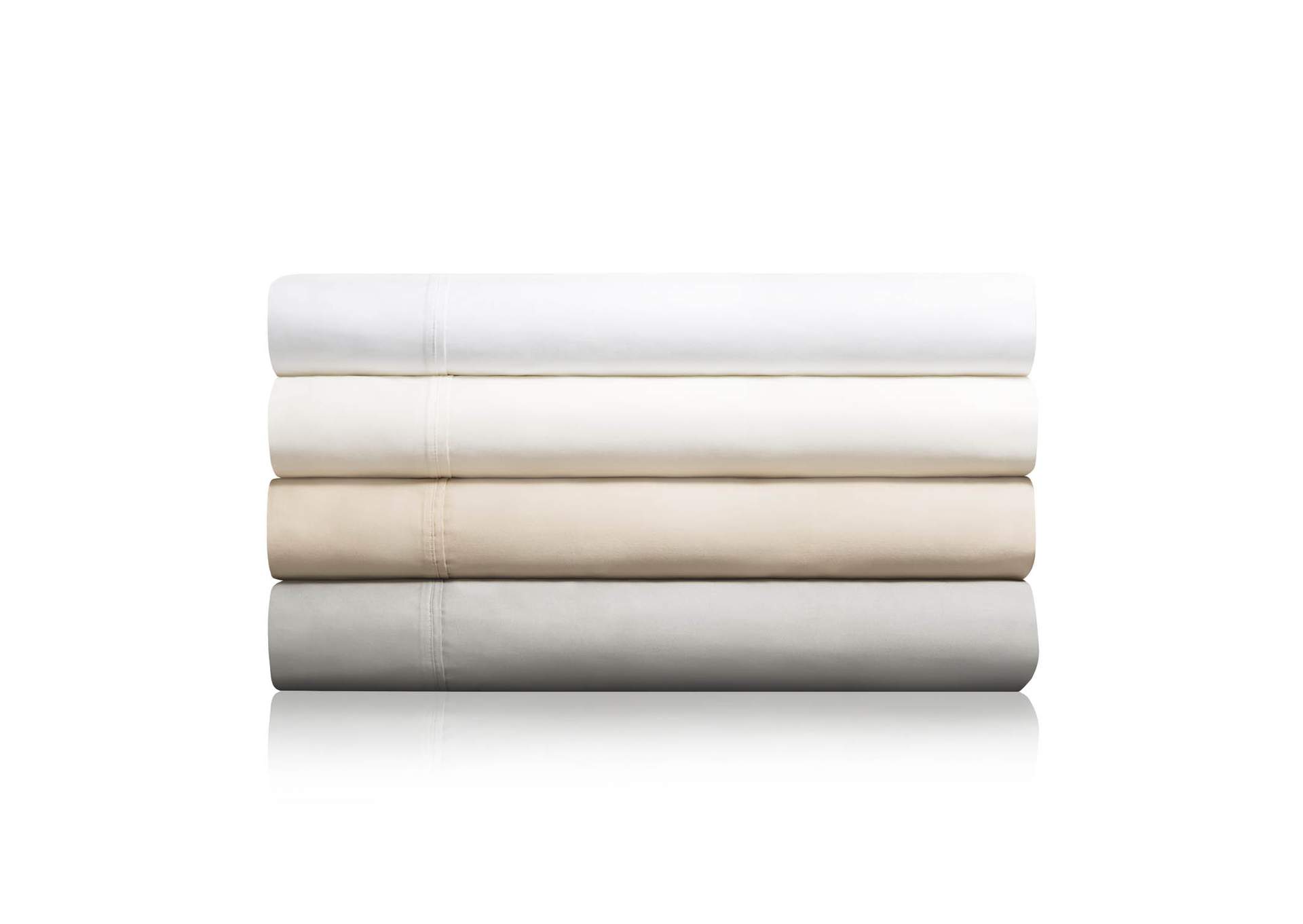 Malouf Ivory 600 TC Cotton Blend Linens - Split Queen Size,Malouf