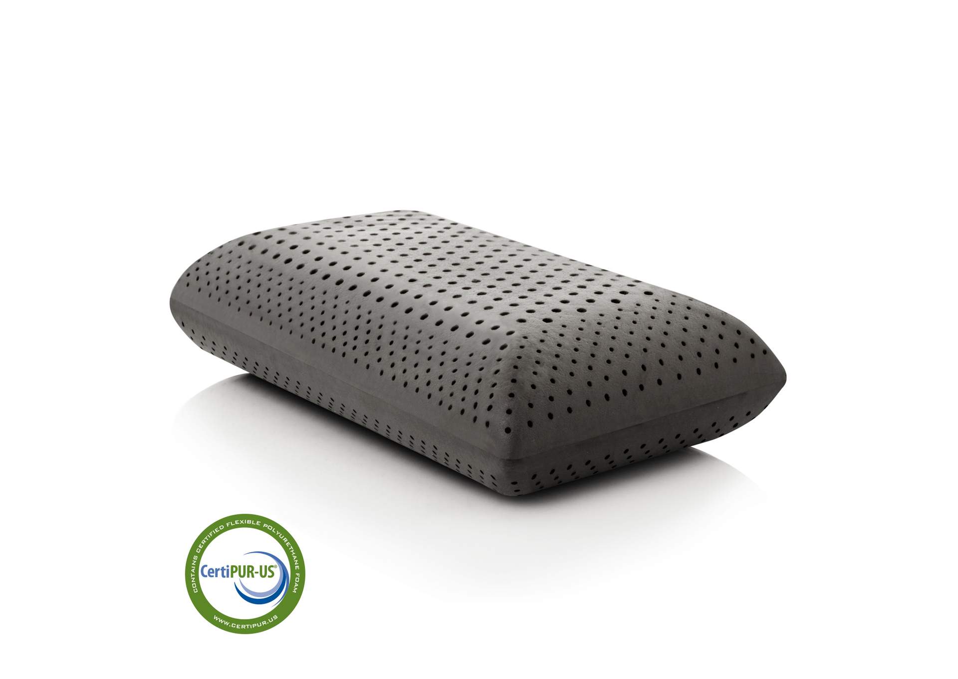 Malouf Zoned Dough + Bamboo Charcoal Pillow - King High Loft Size,Malouf