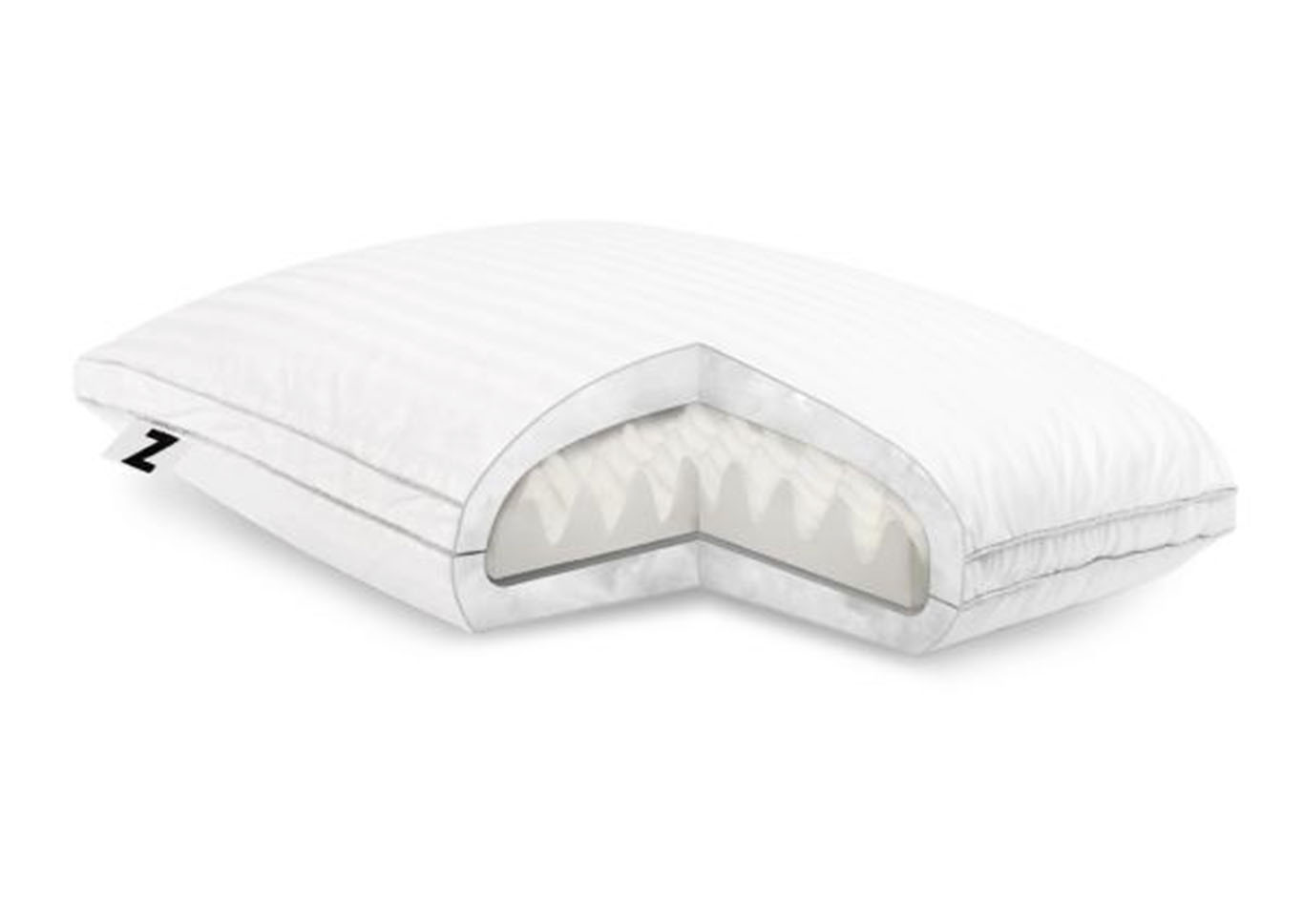 Z Convolution Gelled Microfiber Pillow - Pillows,Malouf