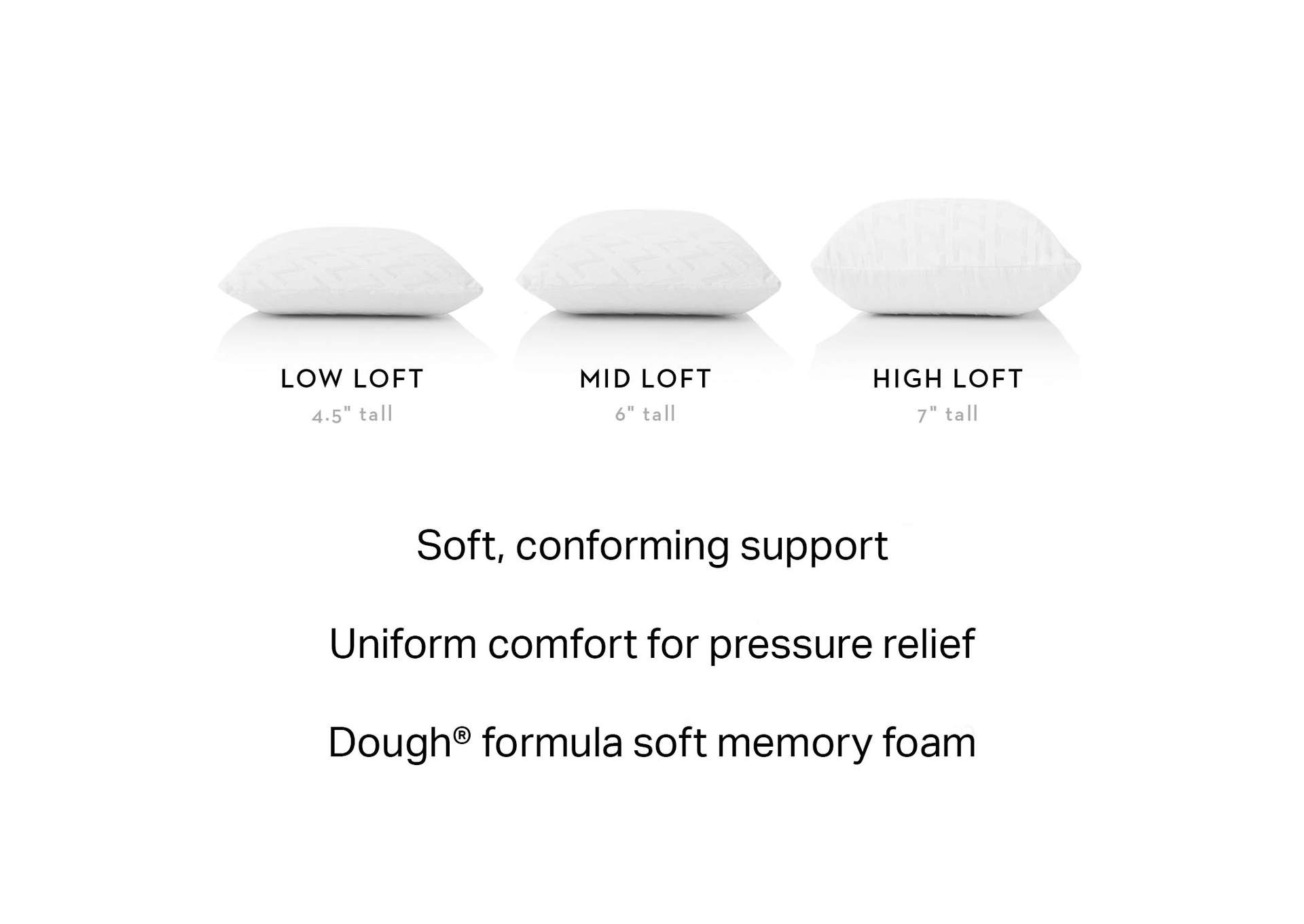 Malouf Dough Pillow - King High Loft Plush Size,Malouf