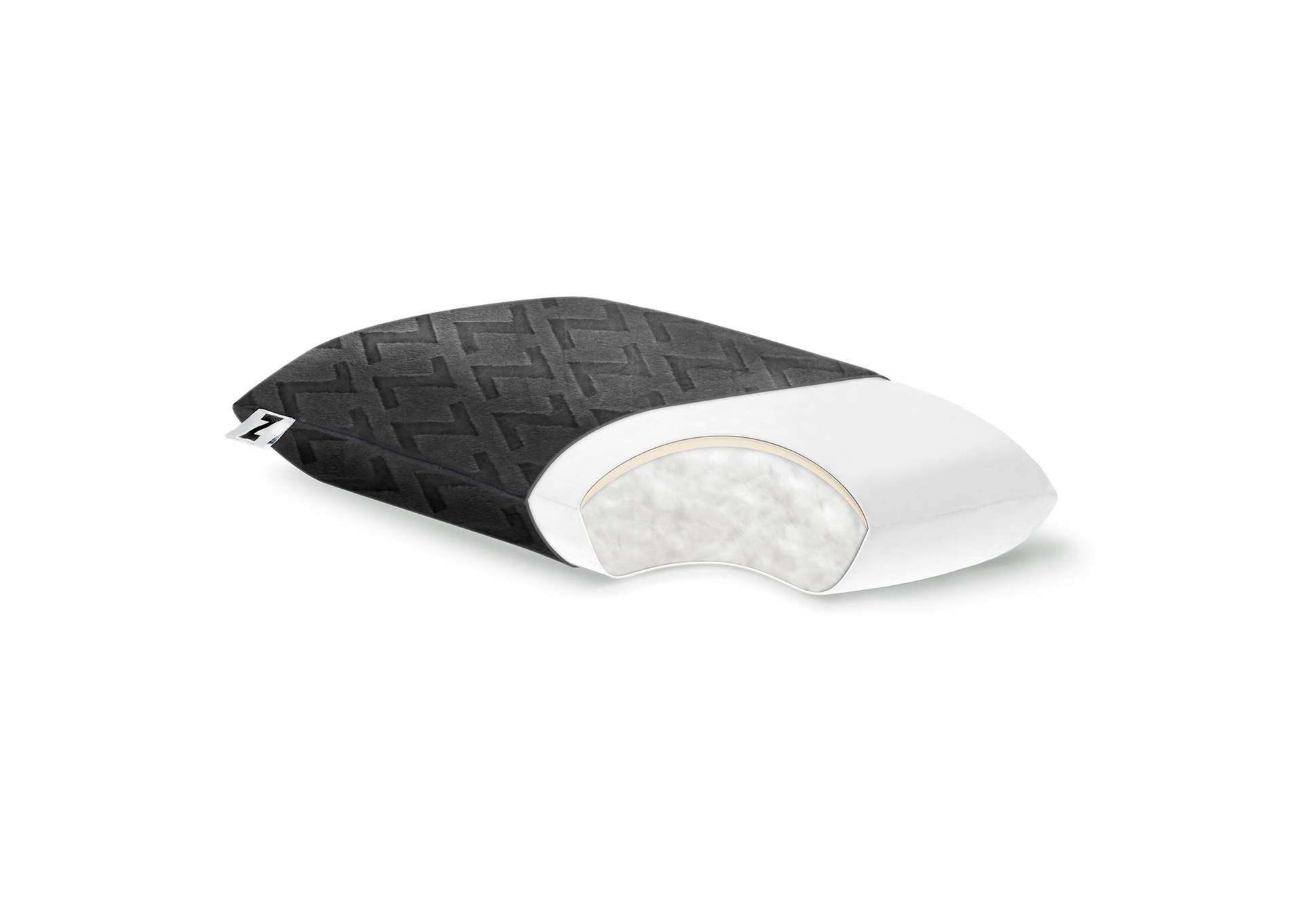 Malouf Z Gelled Microfiber Dual Comfort Travel Pillow - Travel Size,Malouf