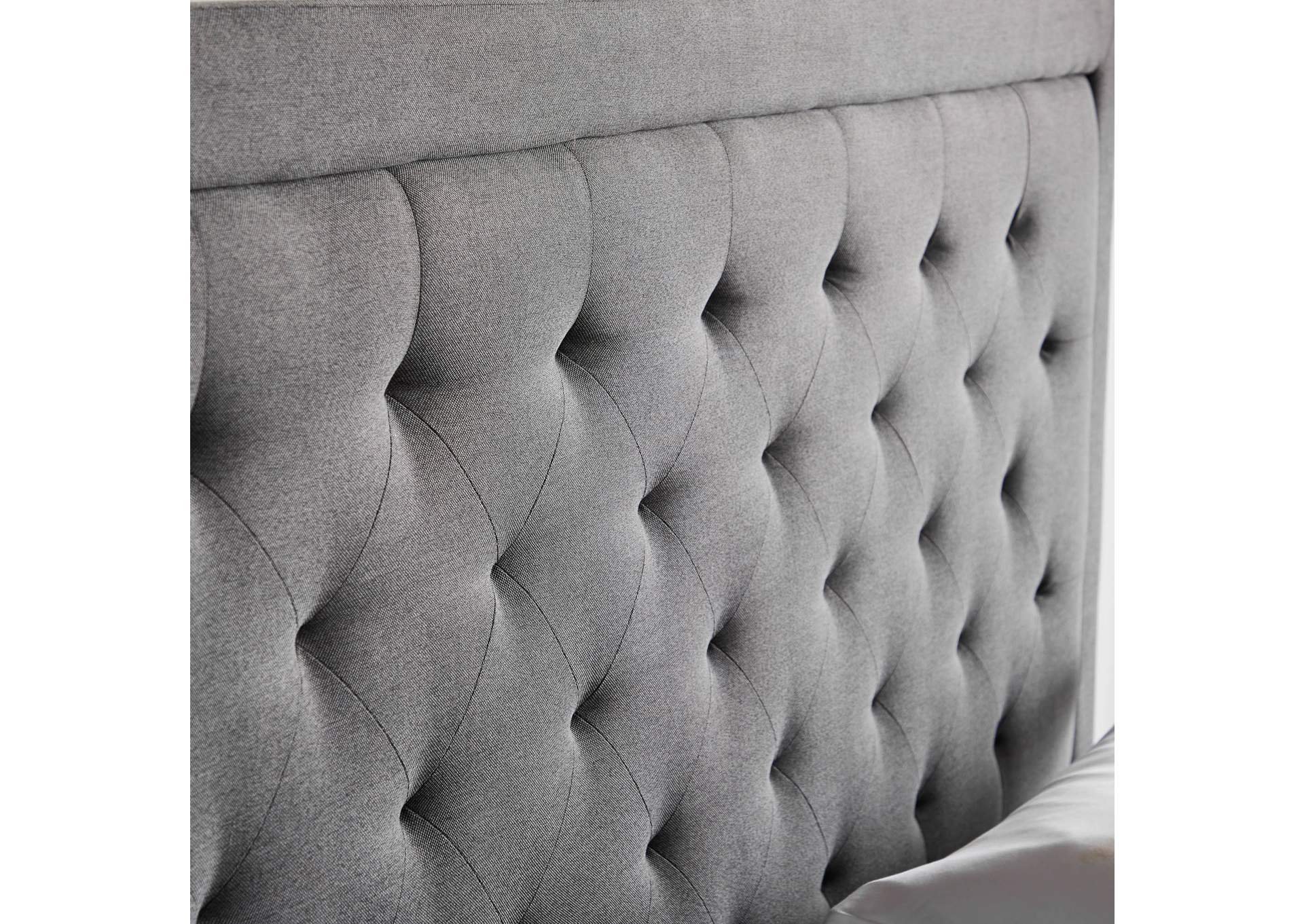 Malouf Oat Hennessy Upholstered Headboard - Full Size,Malouf