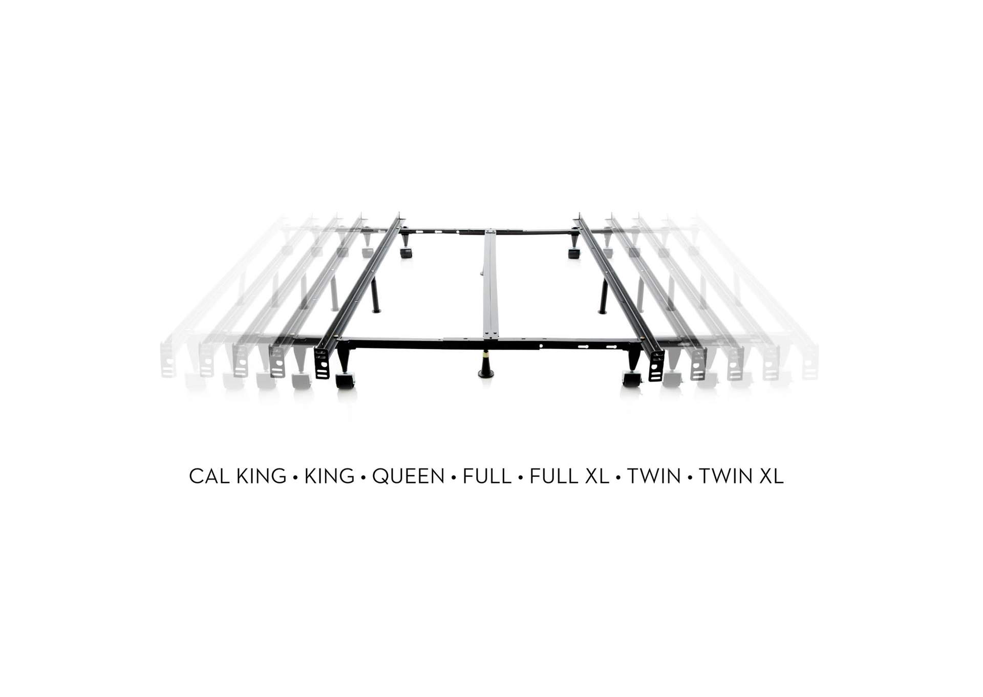 Malouf Structures Balance Heavy Duty Bed Frame - Full-King Glides Size,Malouf