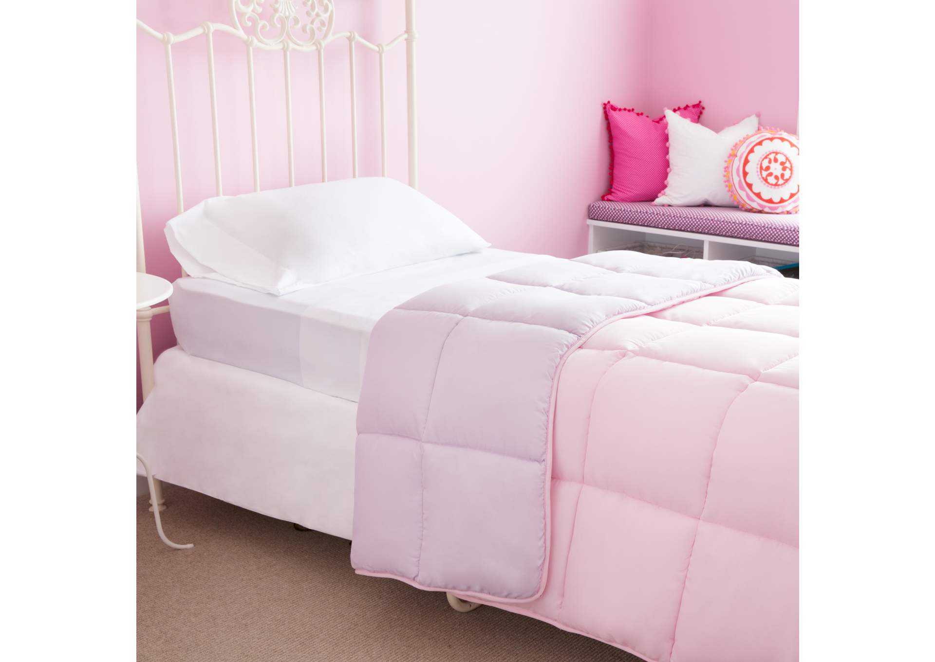 Malouf Lilac/Blush Bed in a Bag Reversible Comforters & Duvets - Full Size,Malouf