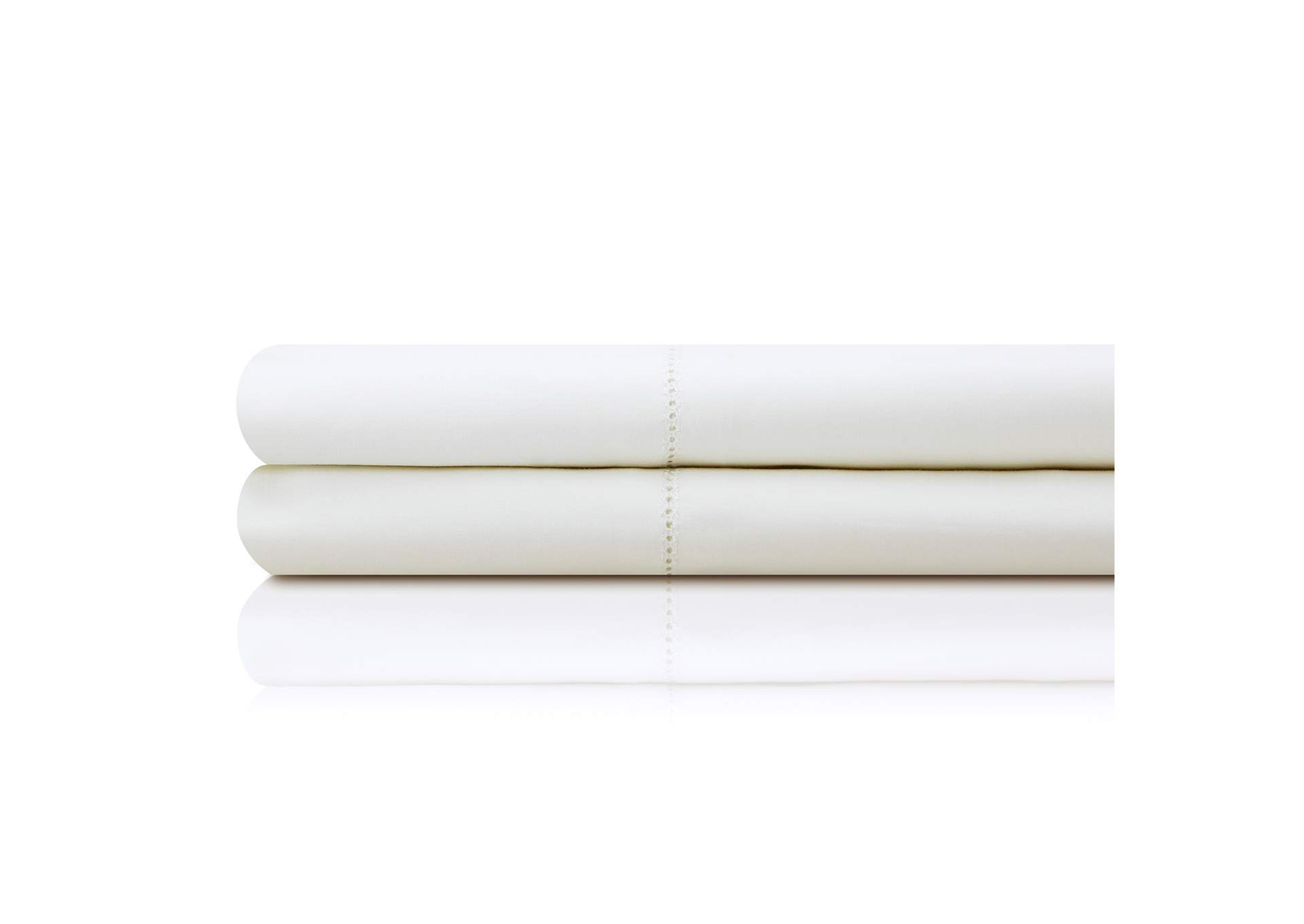 Malouf Ivory Italian Artisan Sheet Set Linens - Split King Size,Malouf