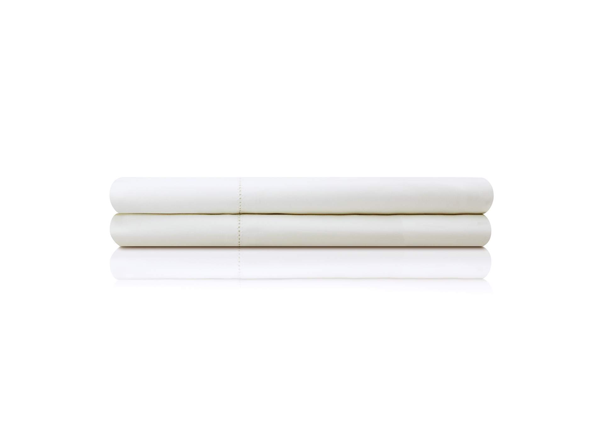 Malouf White Italian Artisan Sheet Set Linens - Queen Pillowcase Size,Malouf