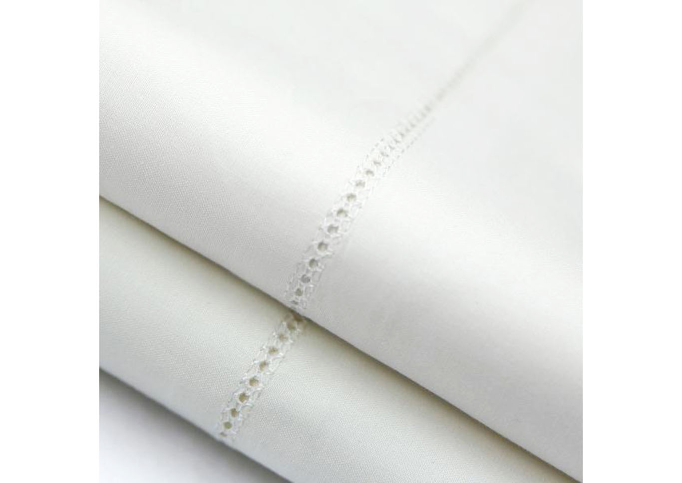Italian Artisan Sheet Set Woven Italian-Made Artisan Egyptian Cotton Pillowcase Set, King, White,Malouf