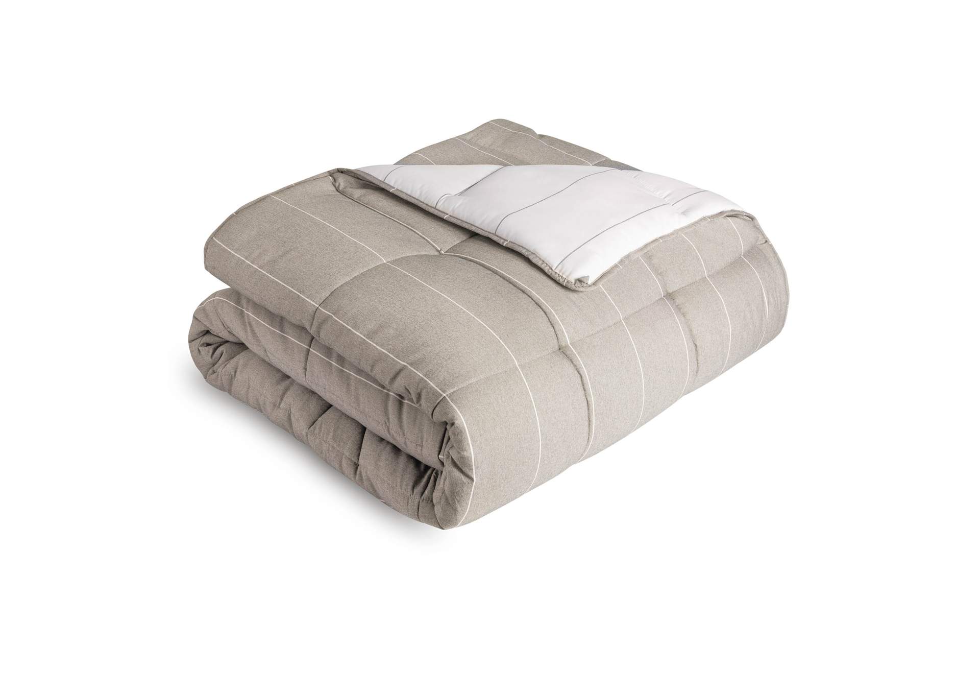 Malouf Birch Woven Down Alternative Chambray Comforter Set - Twin XL Size,Malouf