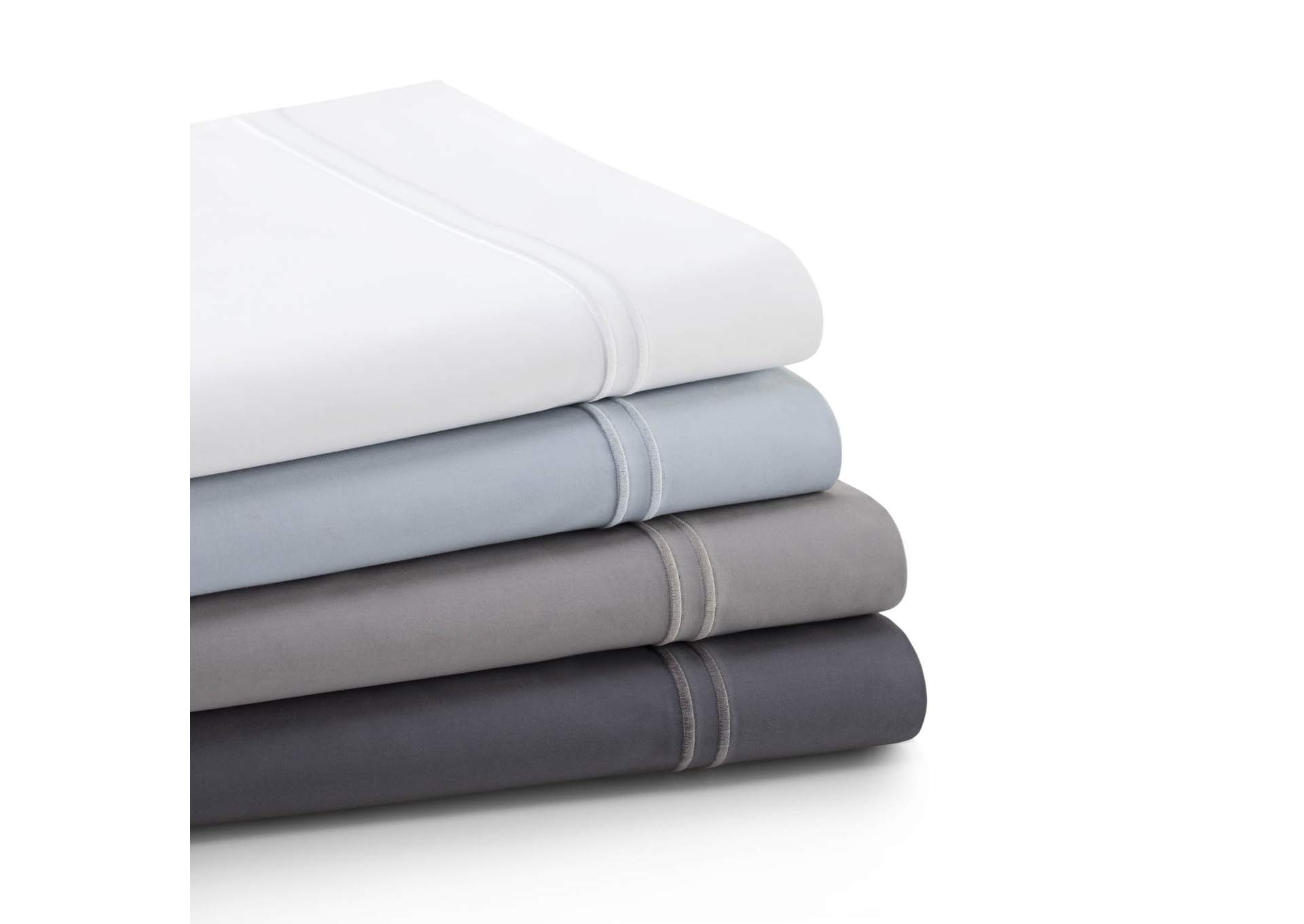 Malouf White Woven Supima Sheet Set - Split King Size,Malouf