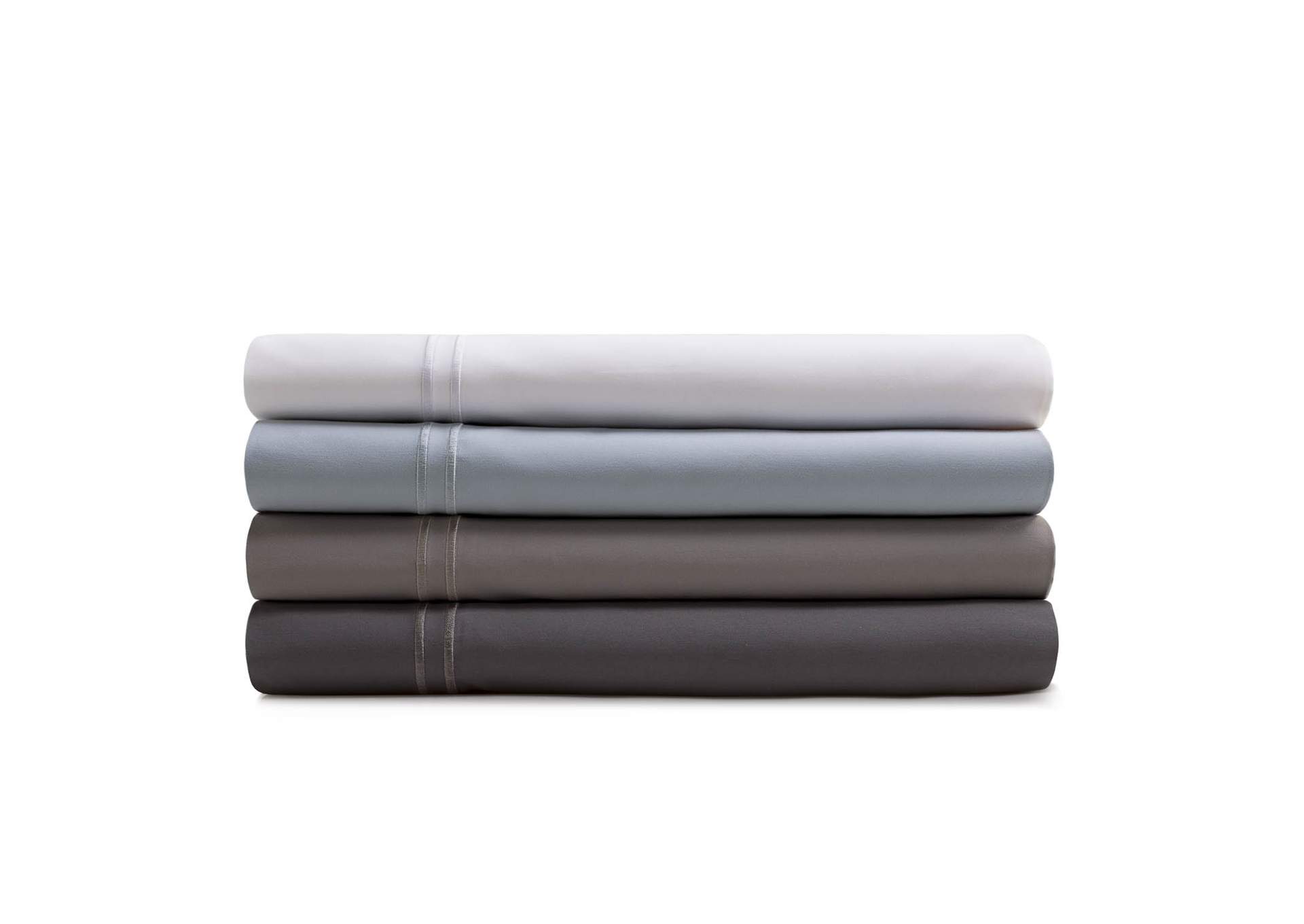 Malouf Charcoal Woven Supima Sheet Set - King Pillowcase Size,Malouf