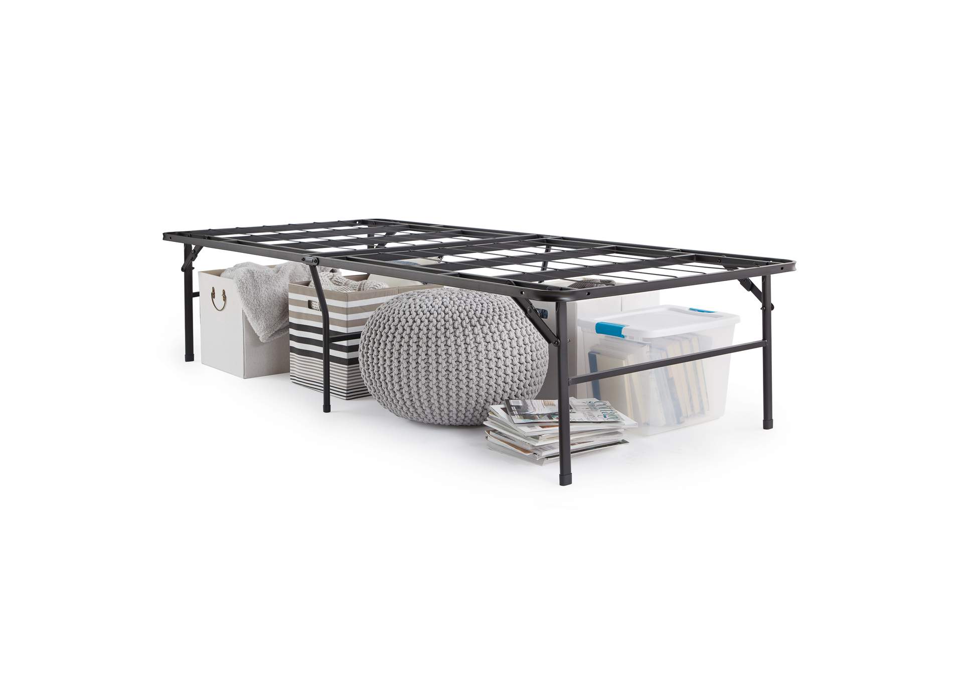 Malouf Structures Highrise HD Bed 18" Frame - California King Size,Malouf