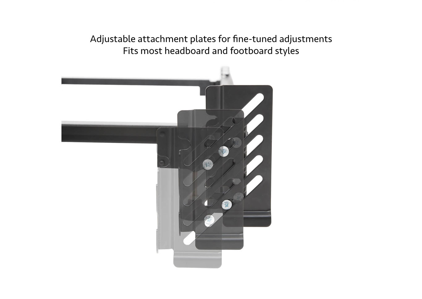 Malouf Steelock Hook-In Headboard Footboard Bed Frame - Twin Size,Malouf