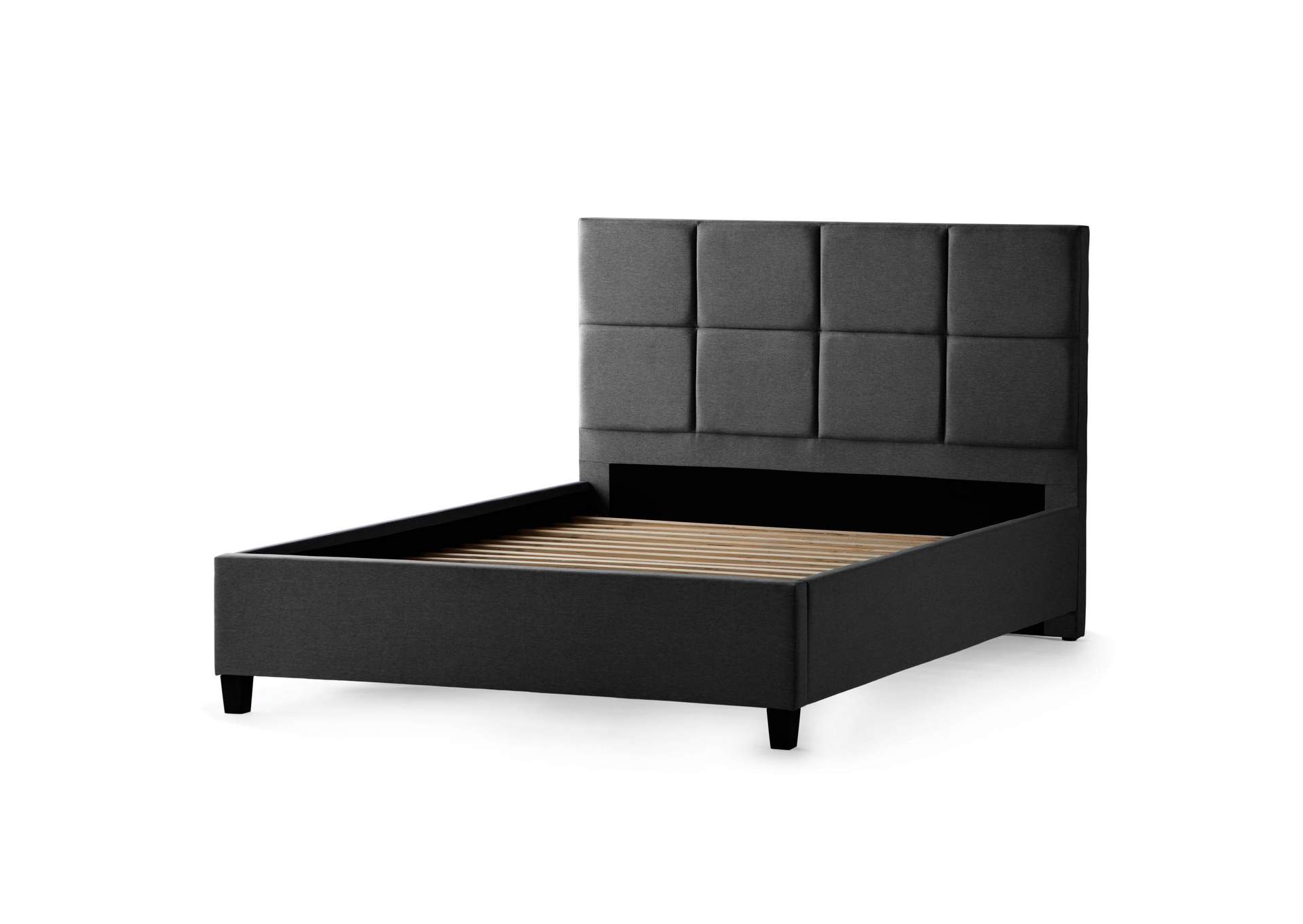 Malouf Charcoal Scoresby Upholstered Full Bed,Malouf