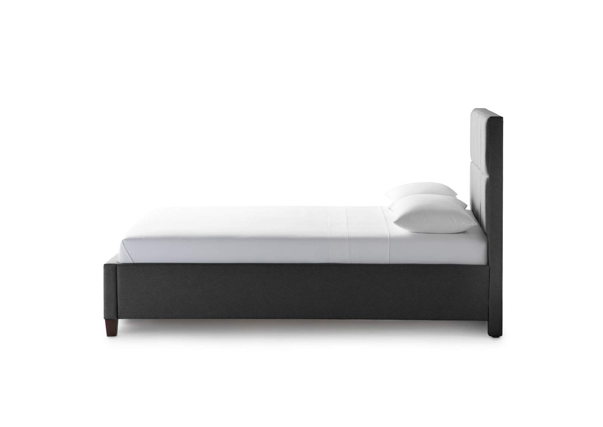 Malouf Charcoal Scoresby Upholstered King Bed,Malouf