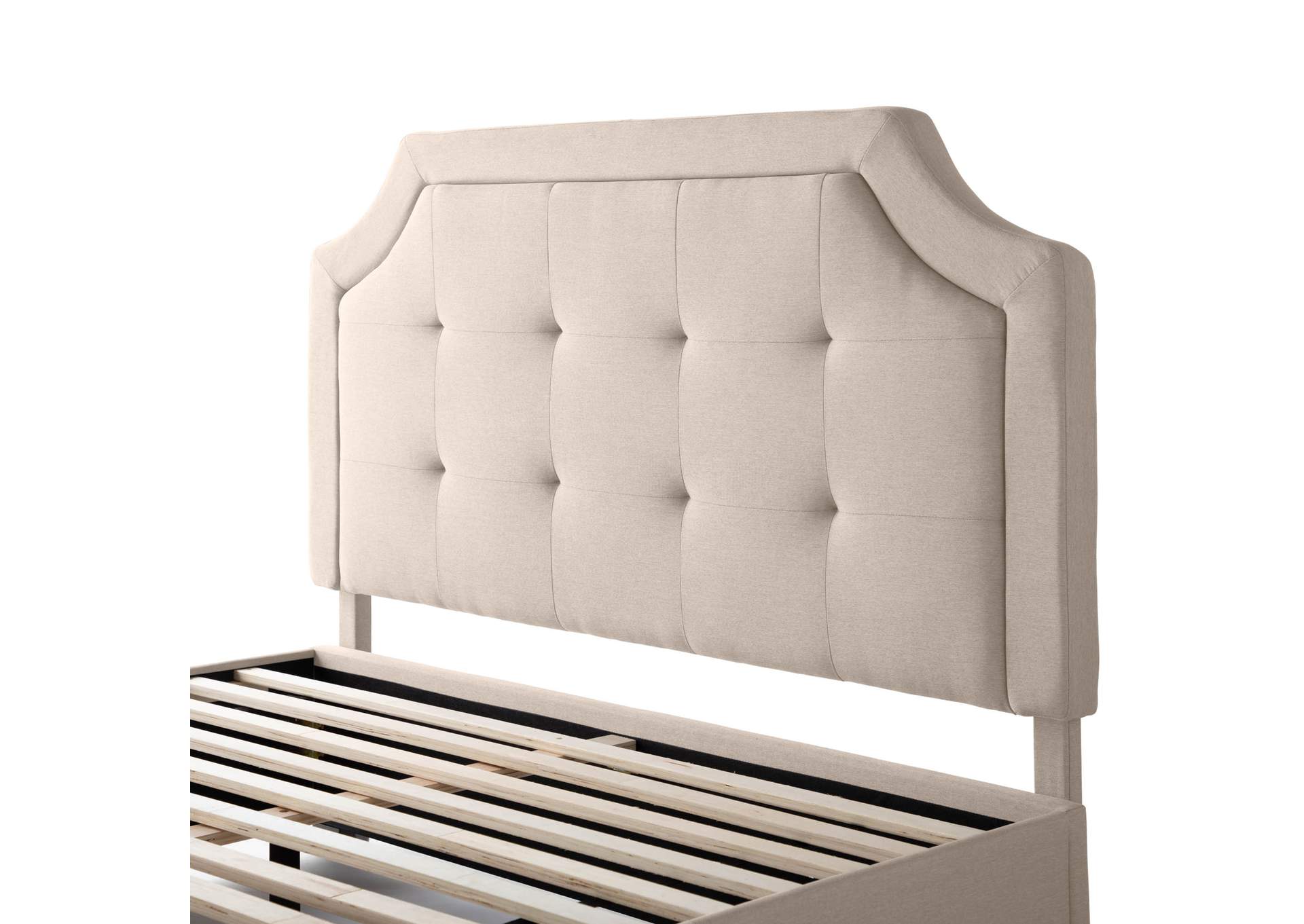 Malouf Stone Carlisle Headboard - Queen Size,Malouf