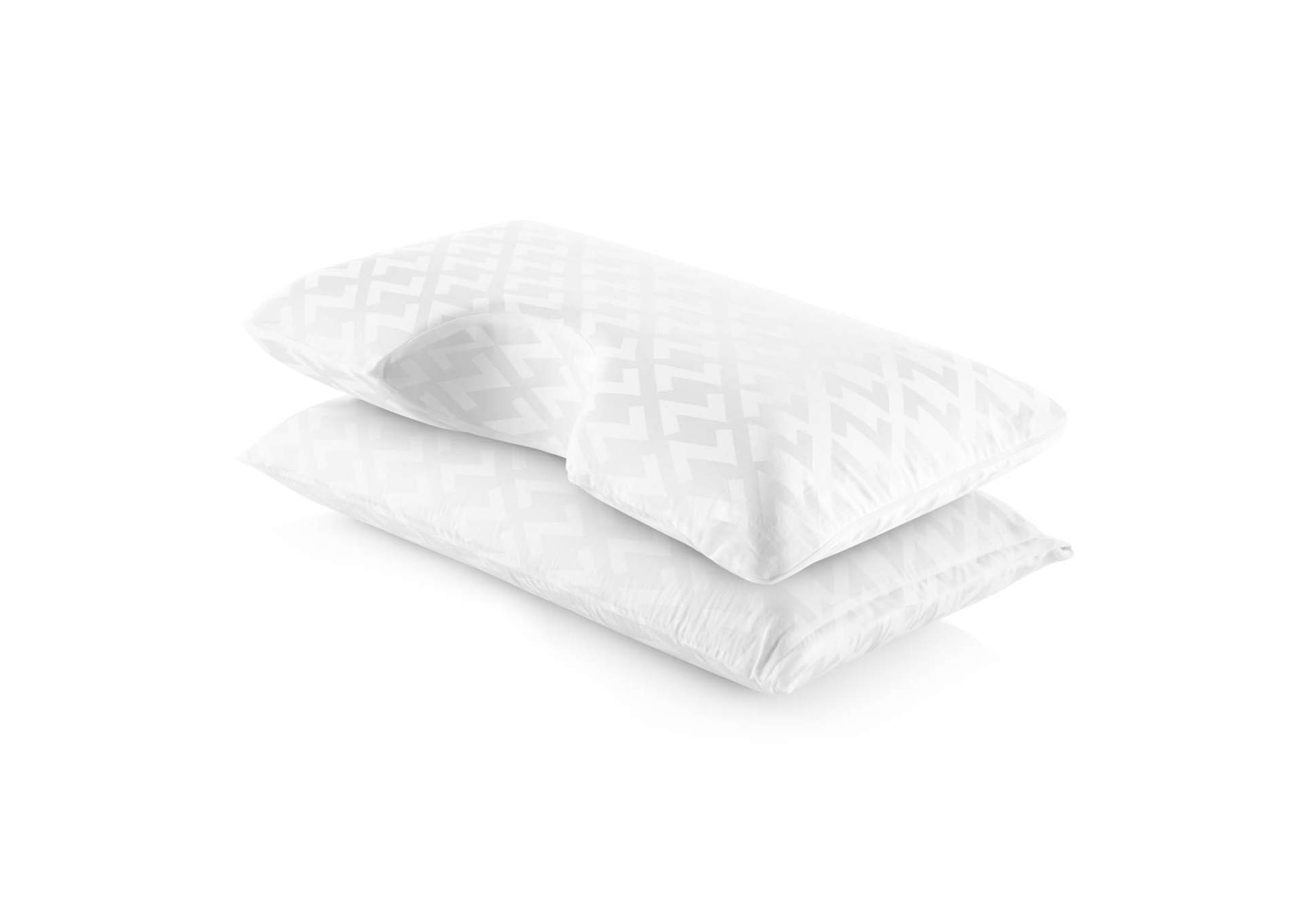 Malouf Z "Tencel" Jacquard Replacement Covers Pillow - King Mid Loft Size,Malouf