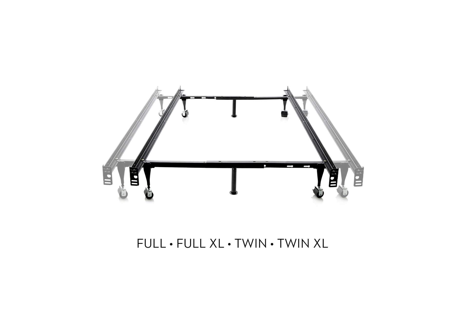 Malouf Metal Adjustable Bed Frame - Twin/Full Glides Size,Malouf