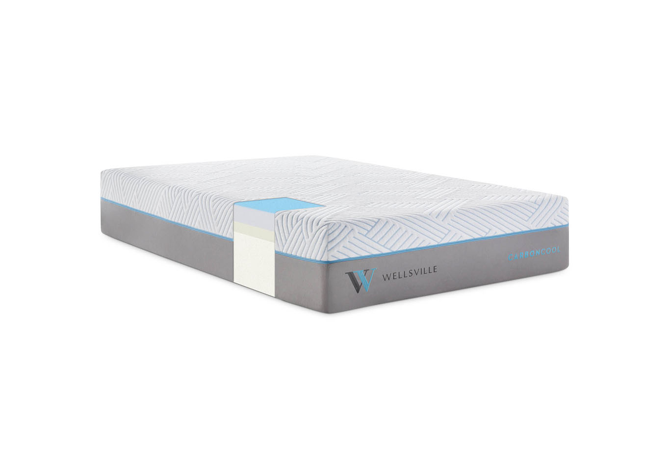 Wellsville 14 Inch CarbonCool Mattress Cal King,Malouf