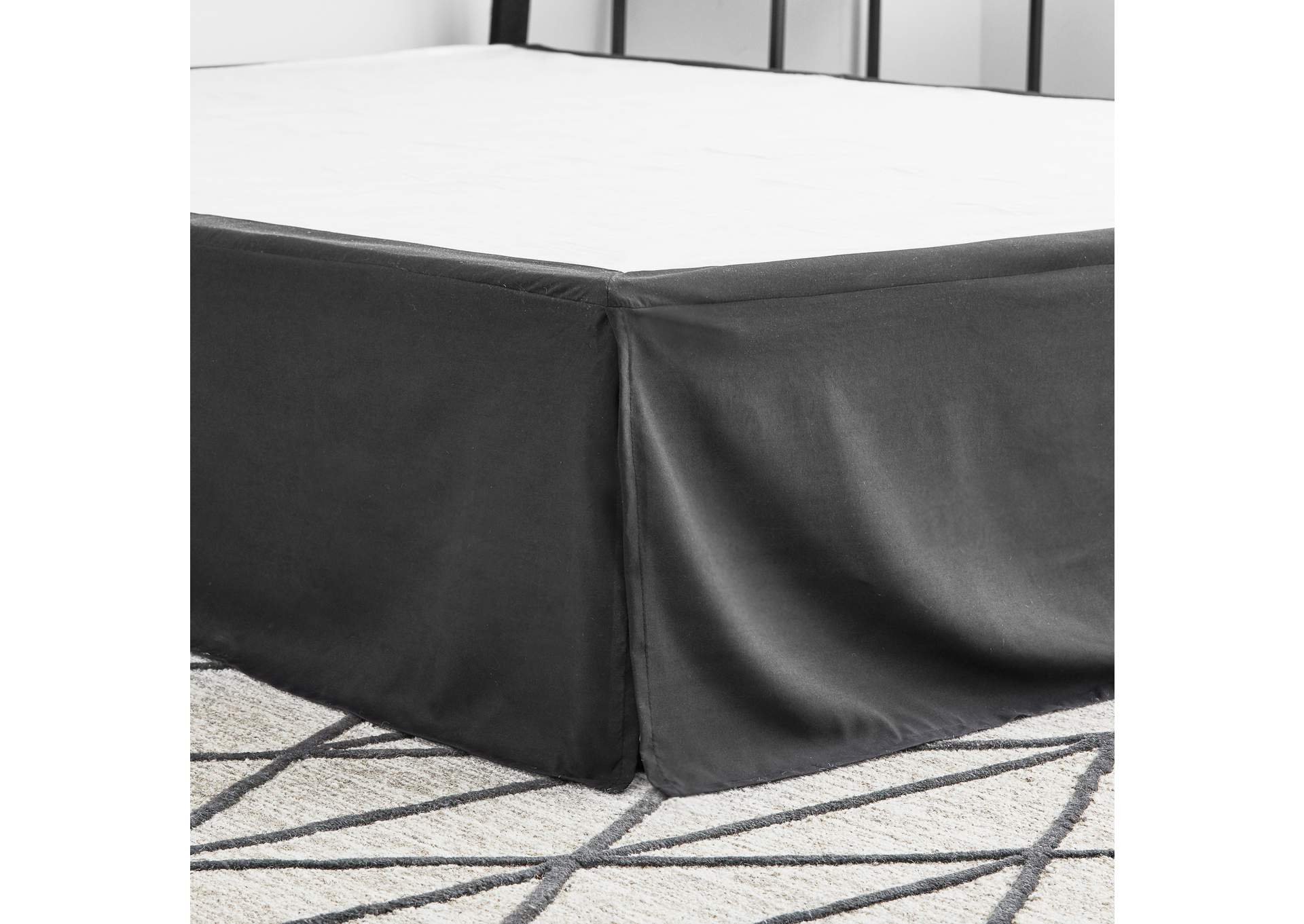 Weekender Brighton Bed 14" Microfiber Bedskirt Linens - Twin Size,Malouf