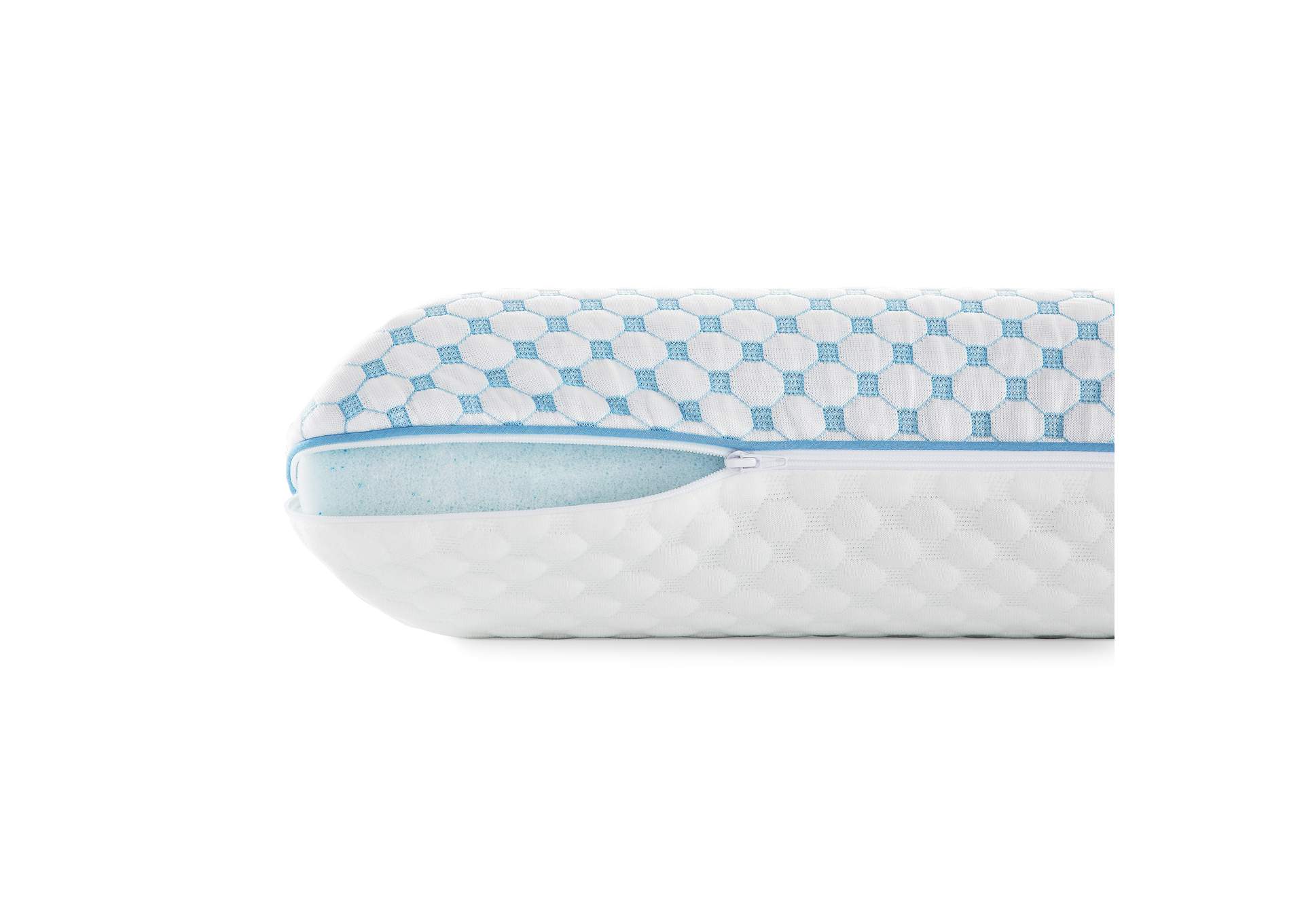 Gel Memory Foam Pillow + Reversible Cooling Cover - Standard,Malouf