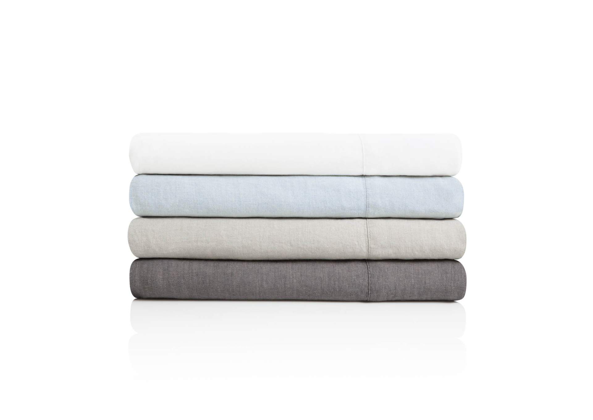 Malouf White French Linen Linens - California King Size,Malouf