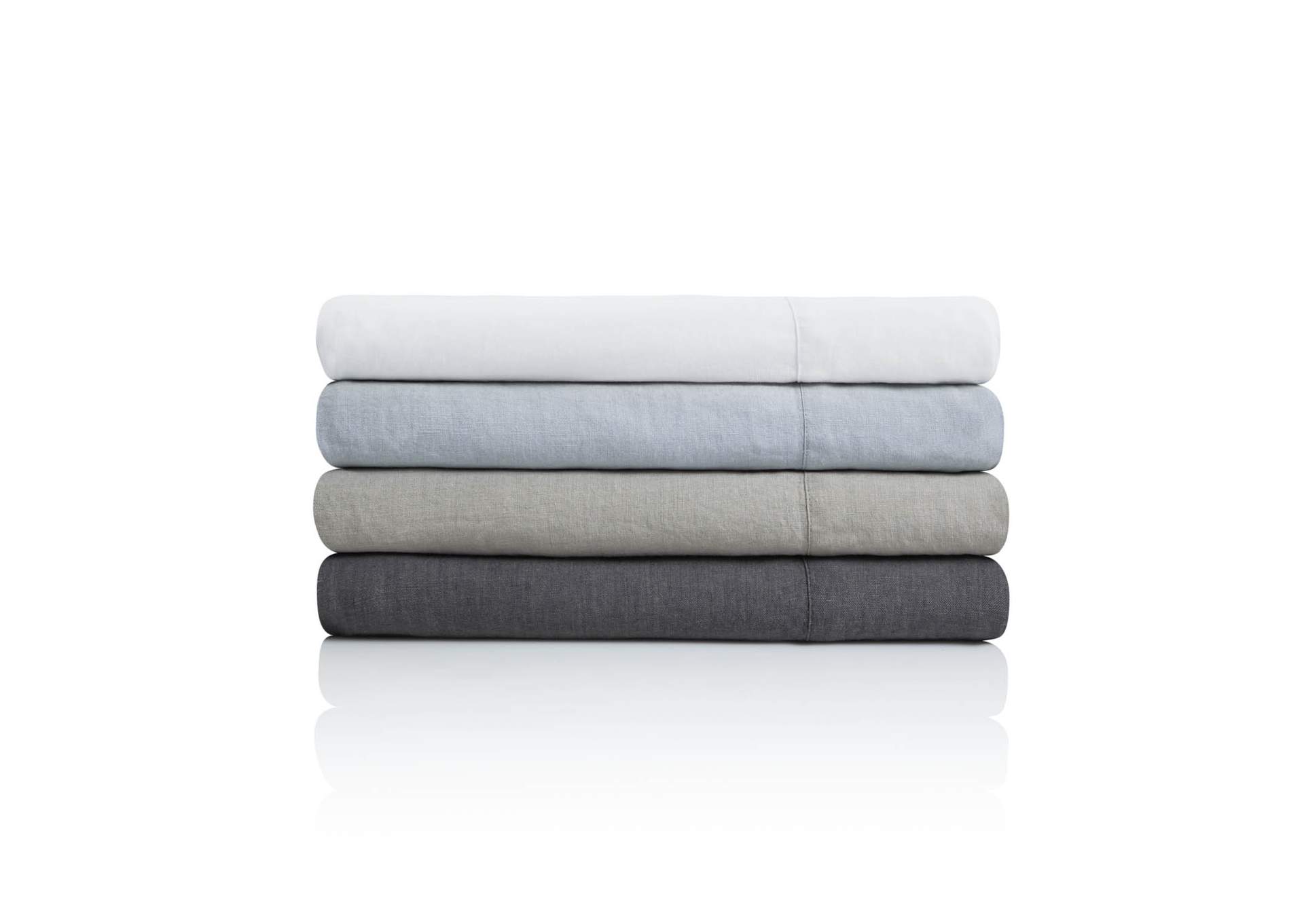 Malouf Smoke French Linen Duvet Set Comforters & Duvets - Queen Size,Malouf