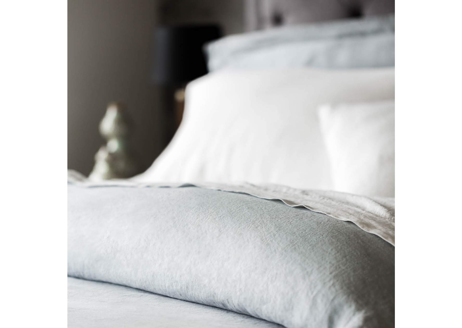 Malouf White French Linen Duvet Set Comforters & Duvets - Queen Size,Malouf