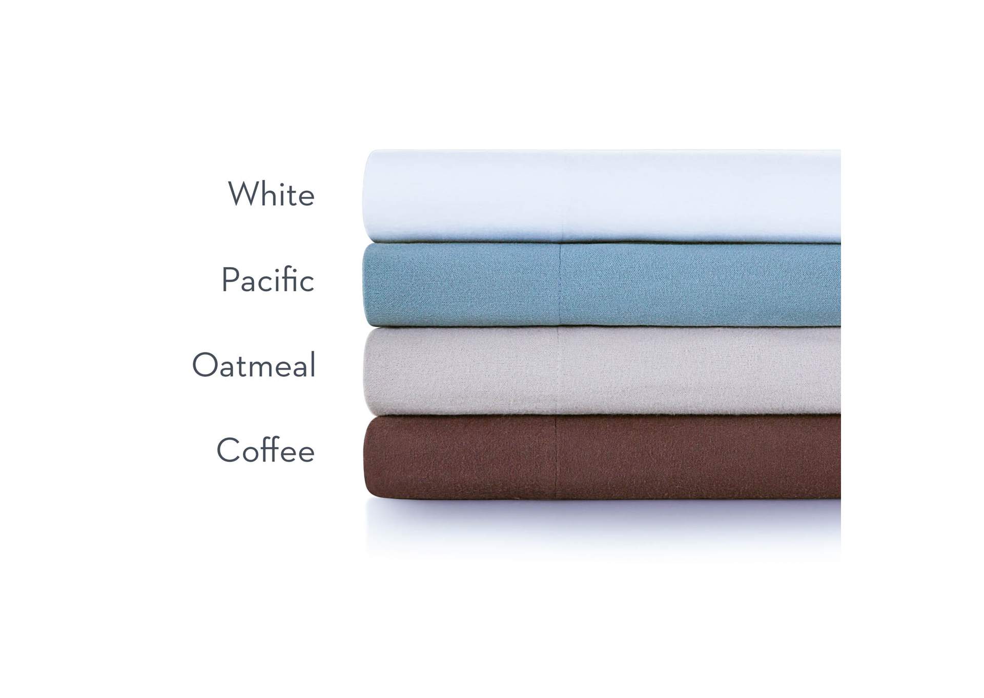 Malouf Coffee Portuguese Flannel Linens - King Pillowcase Size,Malouf