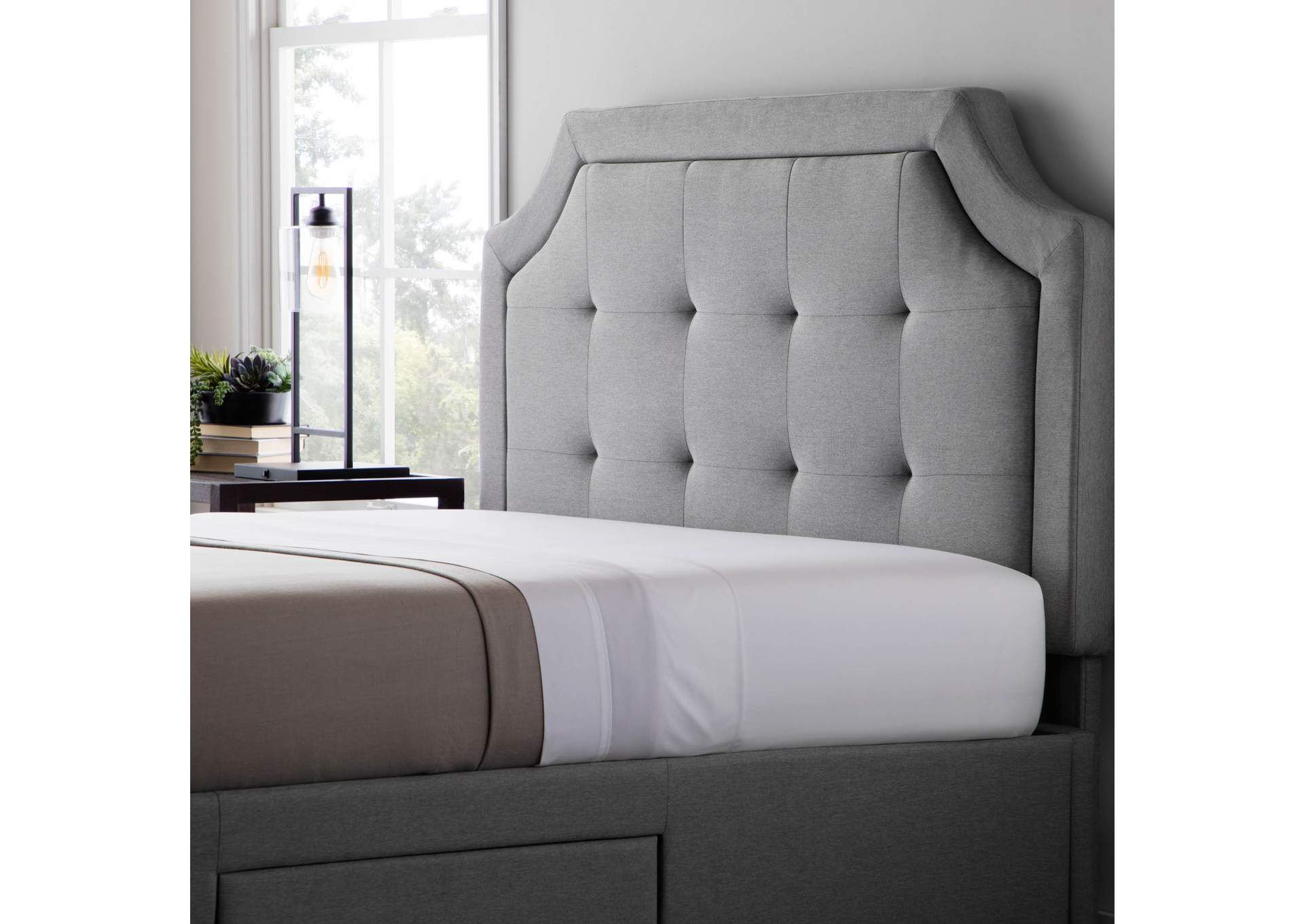 Malouf Oat Carlisle Headboard - Twin Size,Malouf