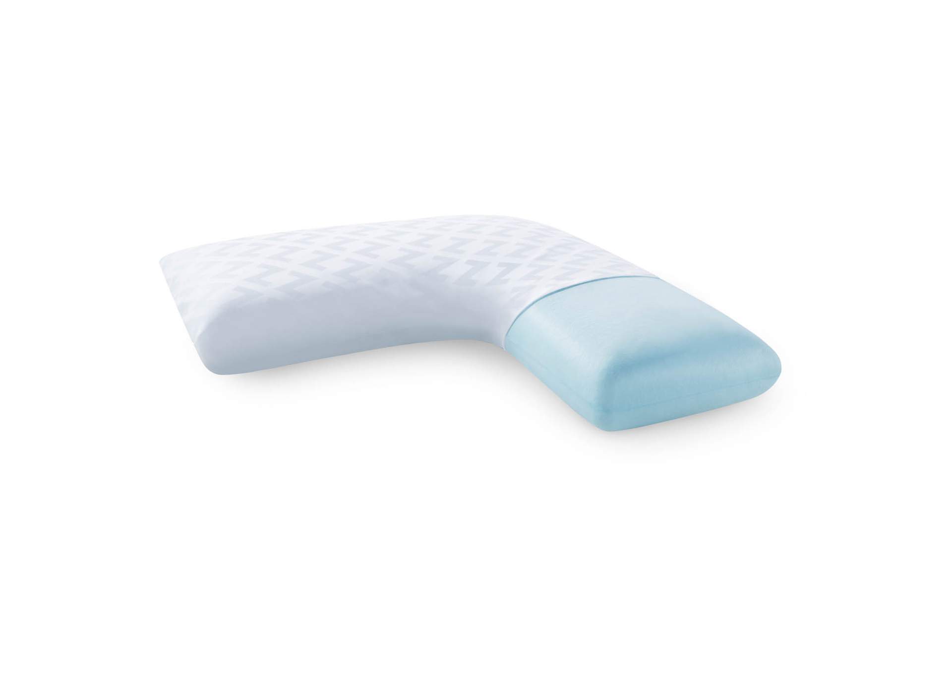 L - Shape Pillow With Gel Dough - One Size,Malouf