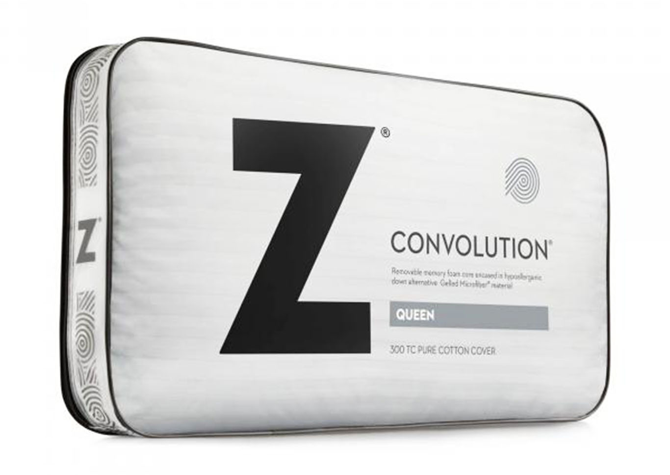 Z Convolution Gelled Microfiber Pillow - Pillows,Malouf