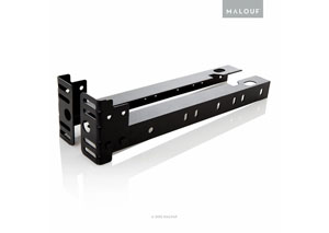 Image for Structures By Malouf Set Of 2 Bolt-On Footboard Extension Brackets Attachment Kit - Twin-King