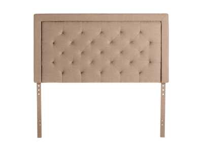 Malouf Charcoal Hennessy Upholstered Headboard - Full Size