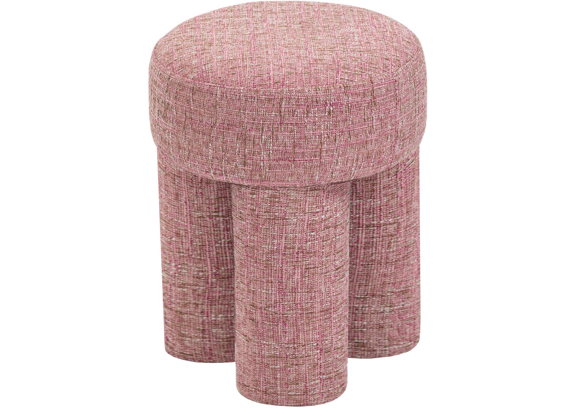Larson Pink Polyester Fabric Ottoman - Stool,Meridian Furniture
