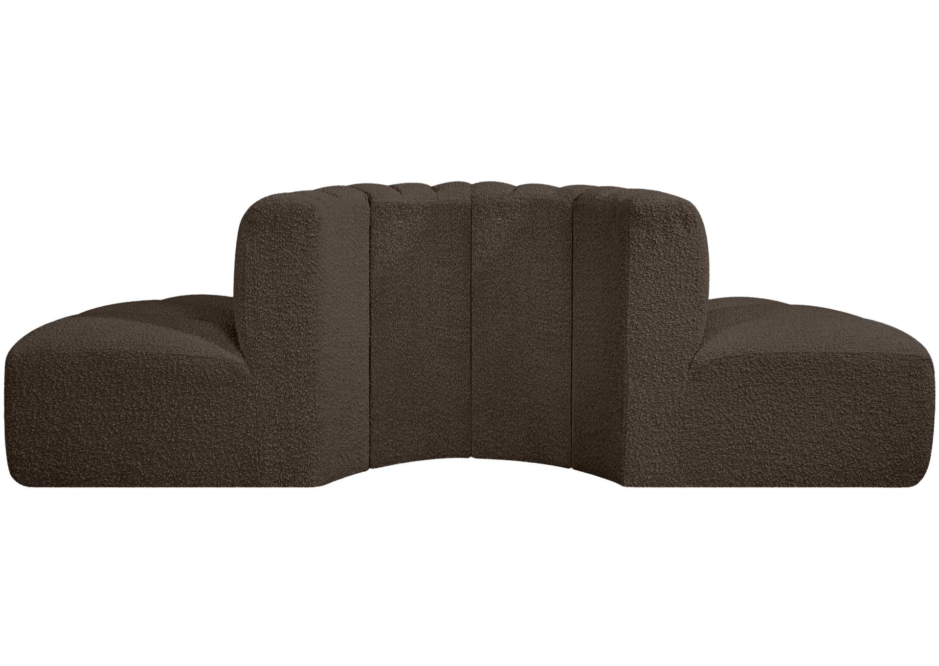 Arc Brown Boucle Fabric Modular Sofa,Meridian Furniture