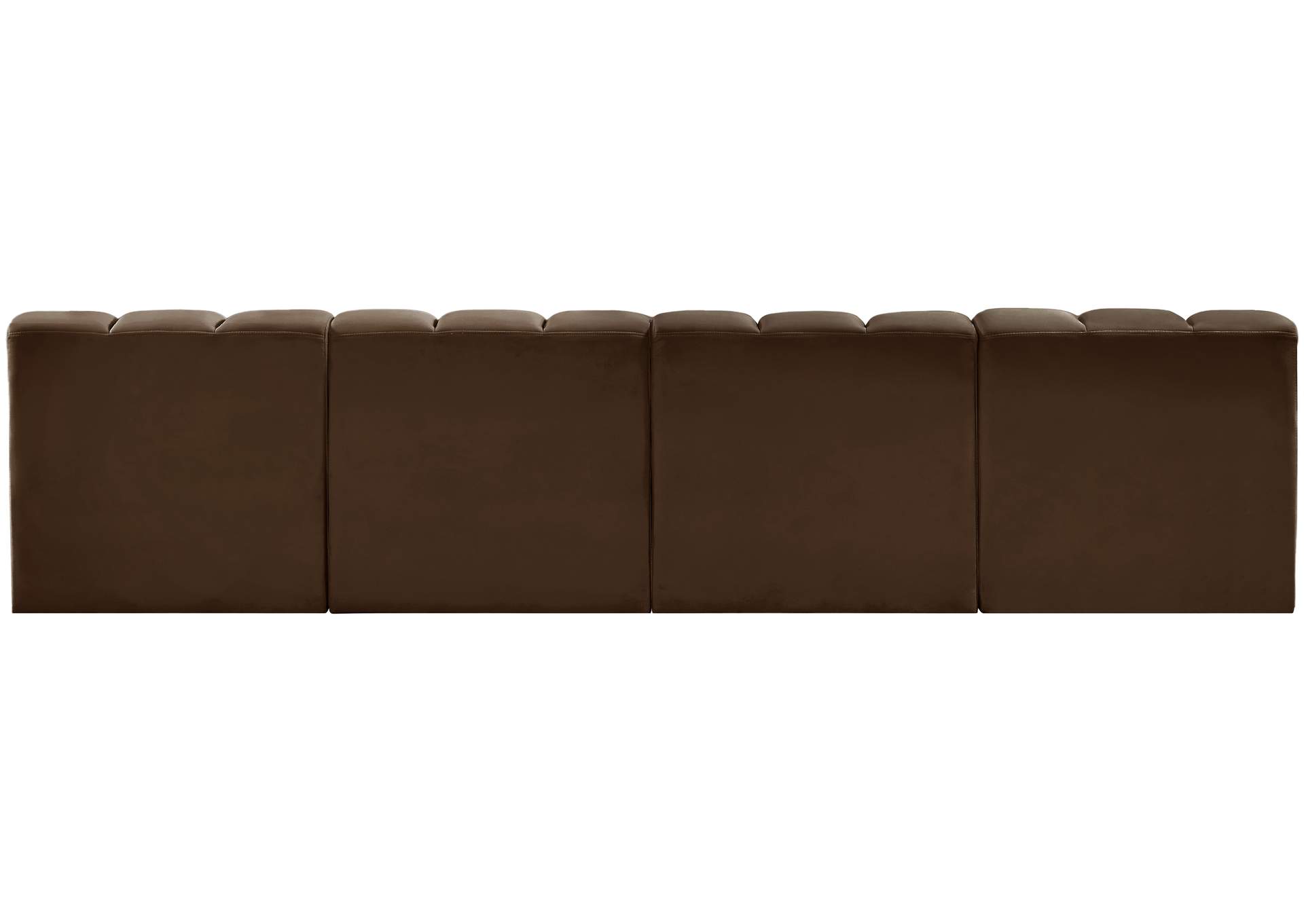 Arc Brown Velvet Modular Sofa,Meridian Furniture
