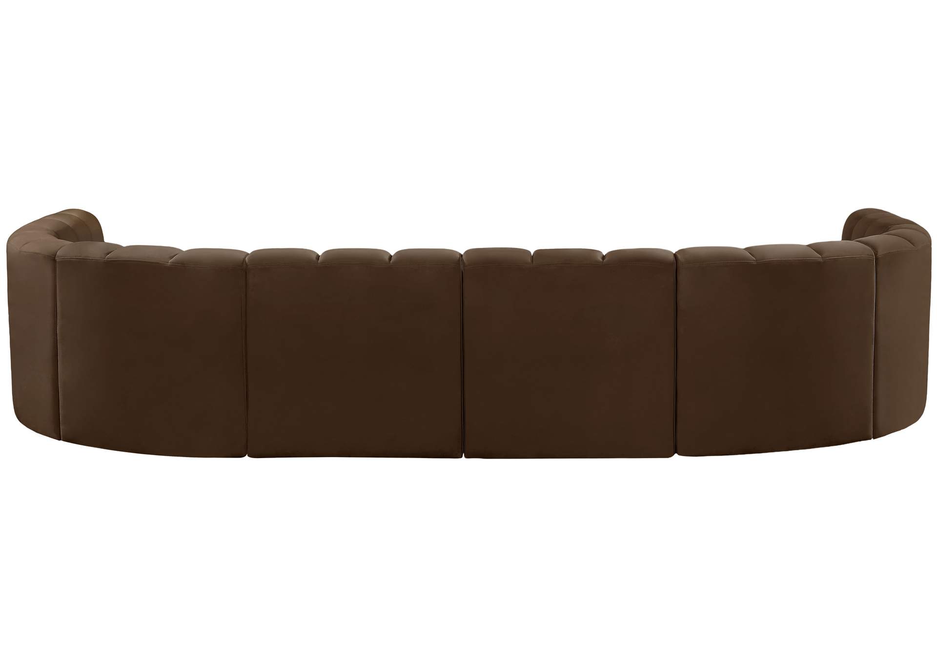 Arc Brown Velvet Modular Sofa,Meridian Furniture