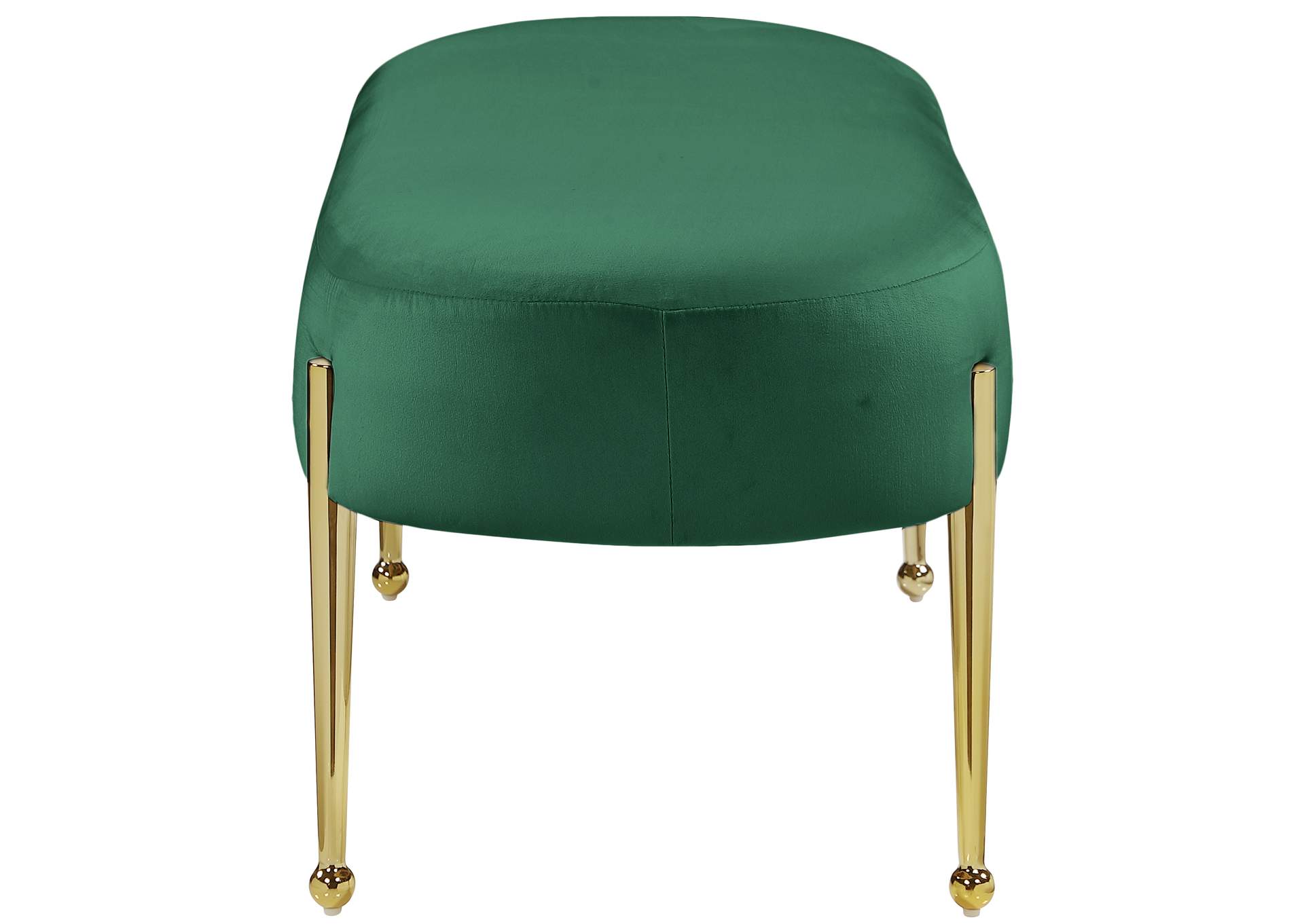 Gia Green Velvet Bench,Meridian Furniture