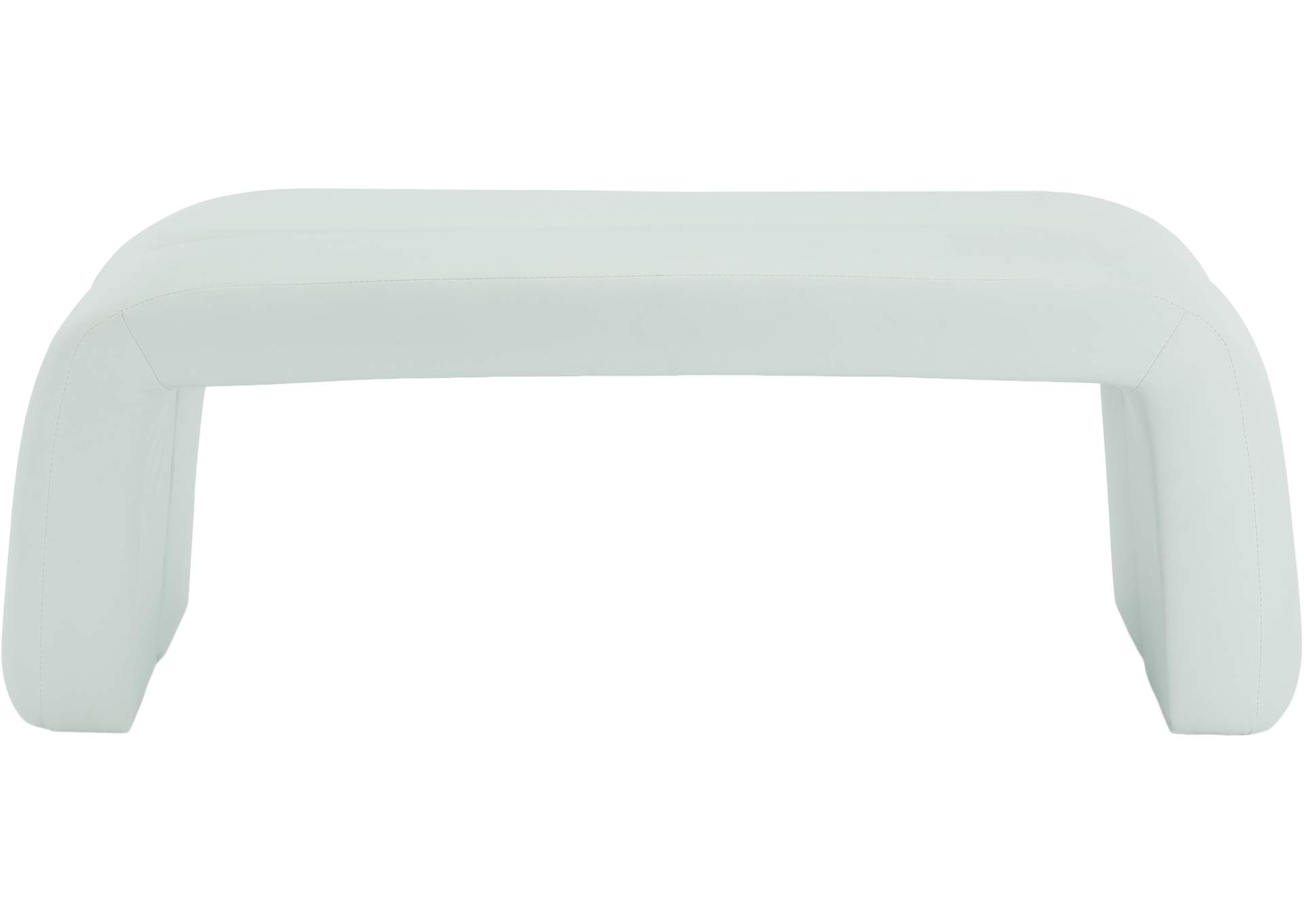 Arc Mint Faux Leather Bench,Meridian Furniture