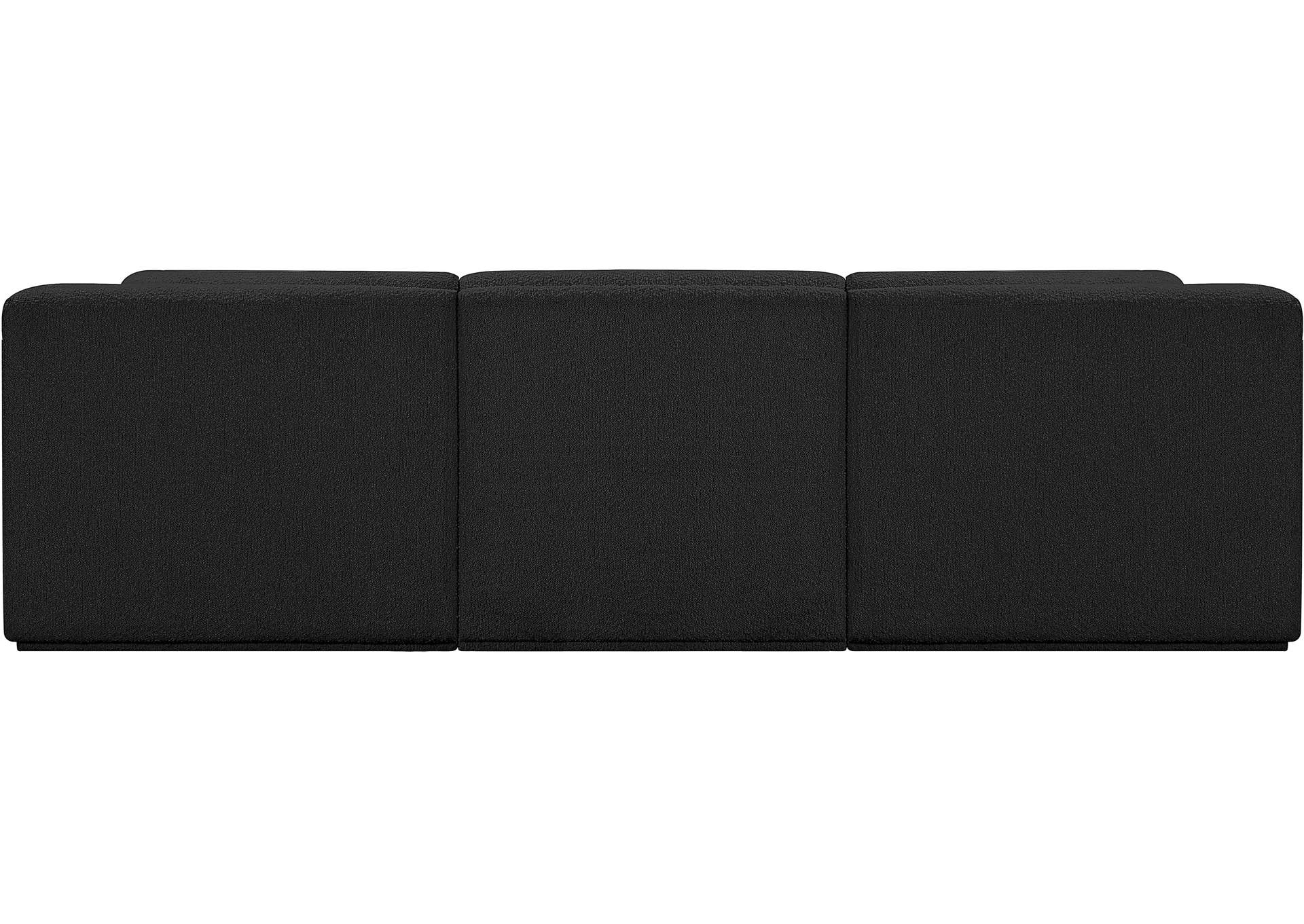 Ollie Black Boucle Fabric Modular Sofa,Meridian Furniture