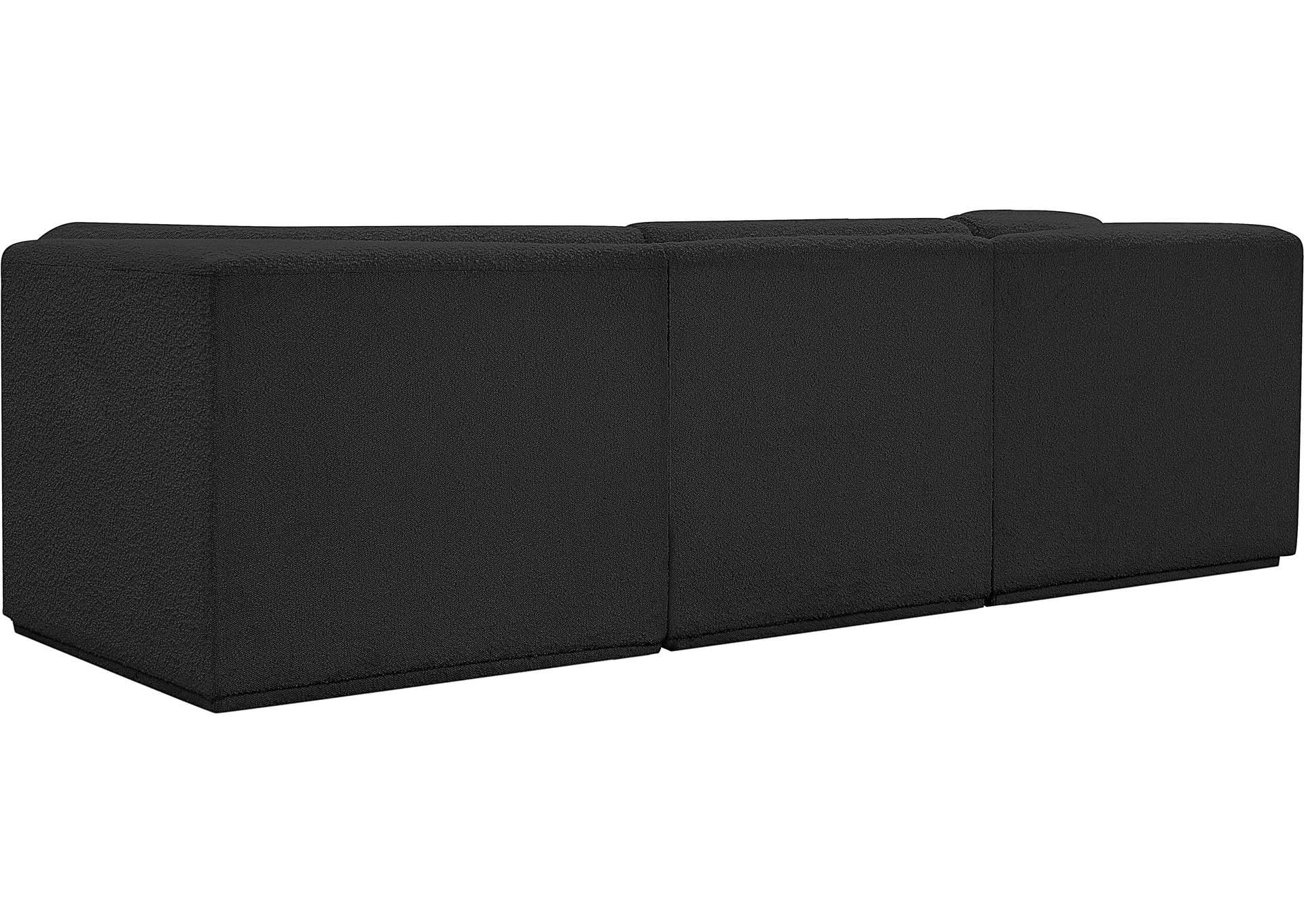 Ollie Black Boucle Fabric Modular Sofa,Meridian Furniture