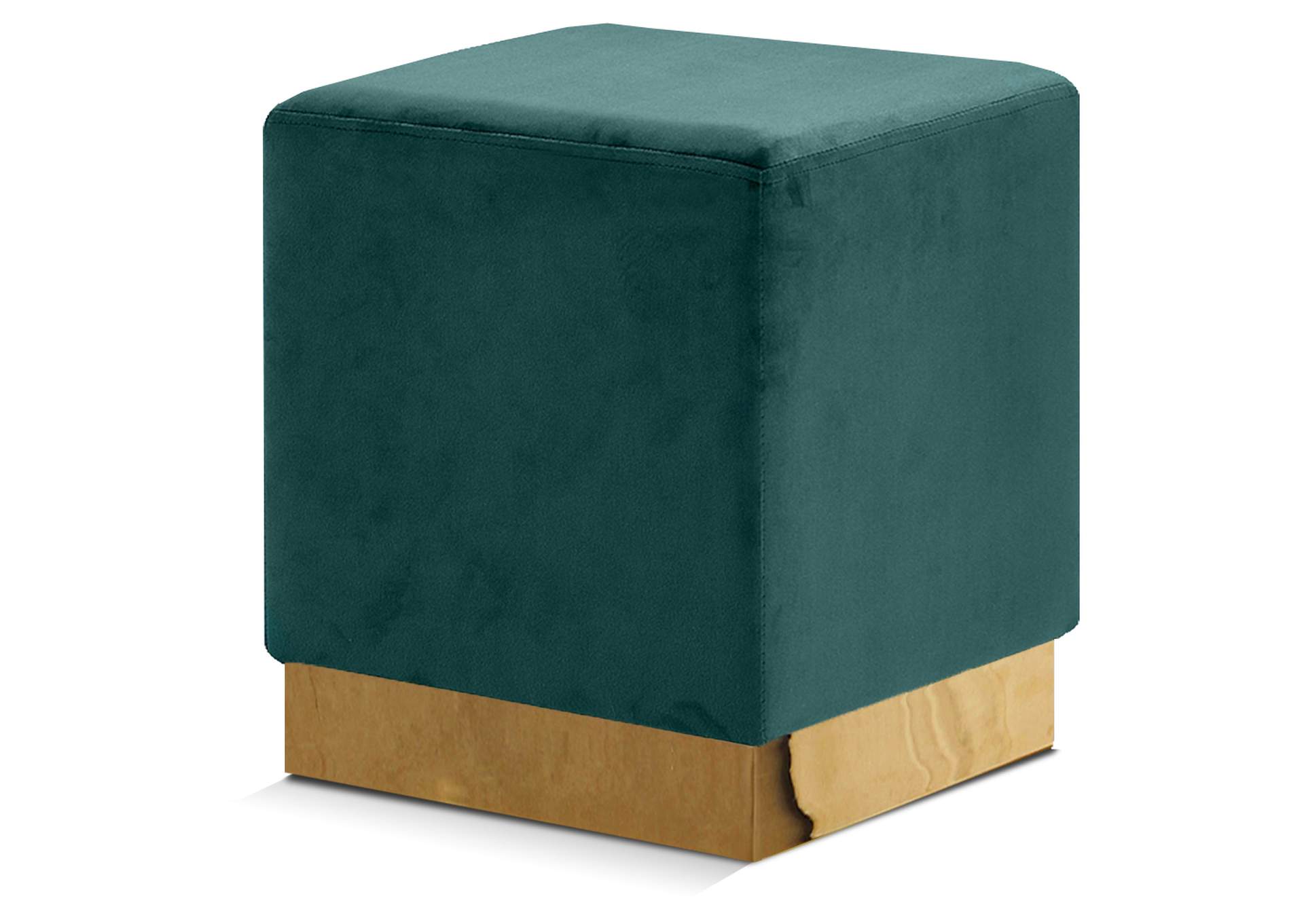 Jax Green Velvet Ottoman - Stool,Meridian Furniture