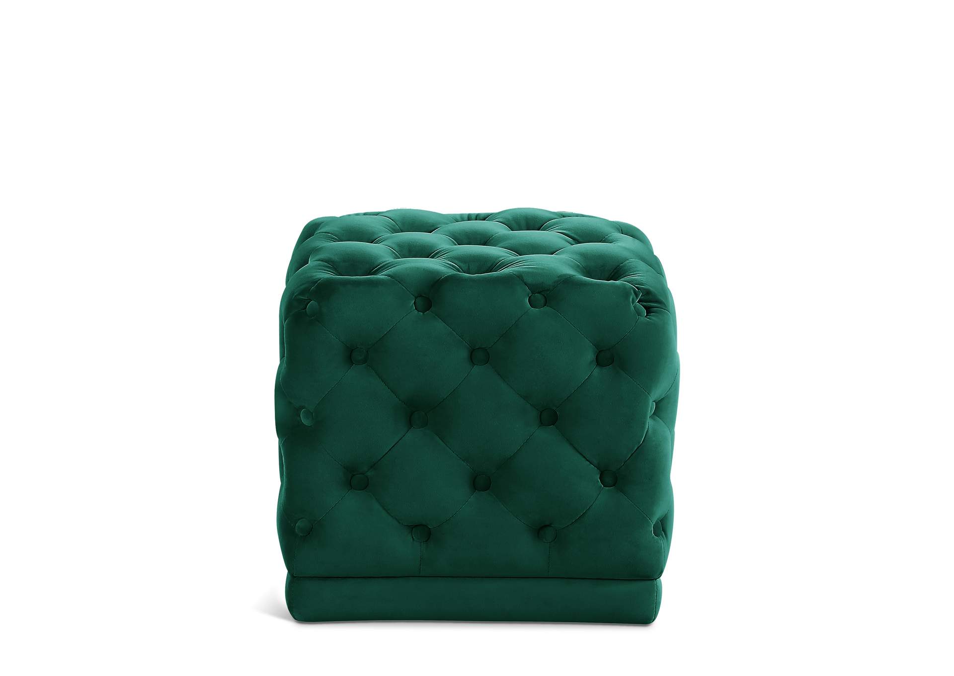 Stella Green Velvet Ottoman - Stool,Meridian Furniture