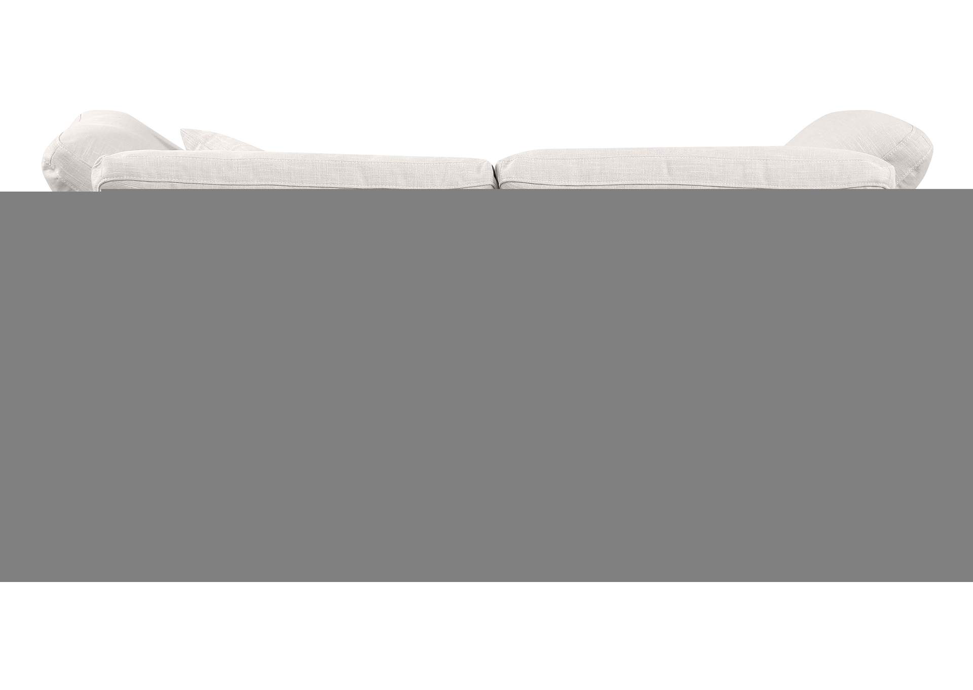Indulge Cream Linen Textured Fabric Modular Sofa,Meridian Furniture