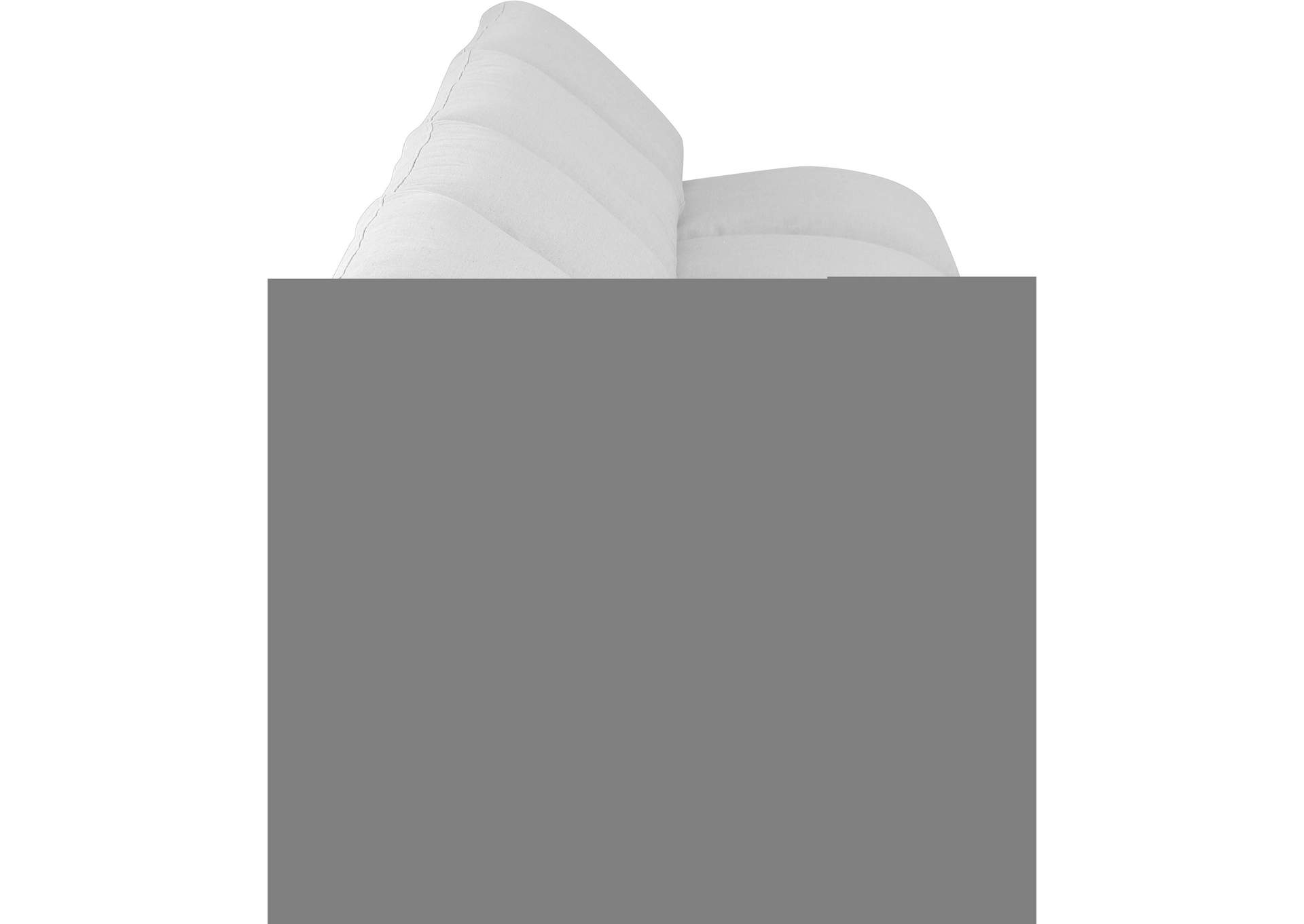 Indulge White Linen Textured Fabric Modular Sofa,Meridian Furniture