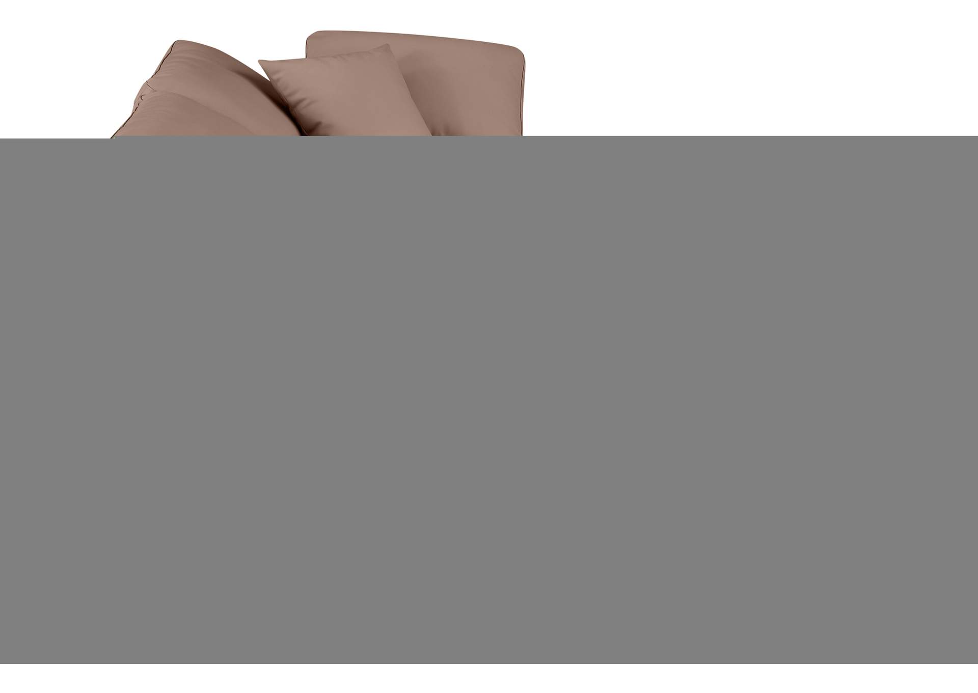 Indulge Brown Faux Leather Modular Sectional,Meridian Furniture