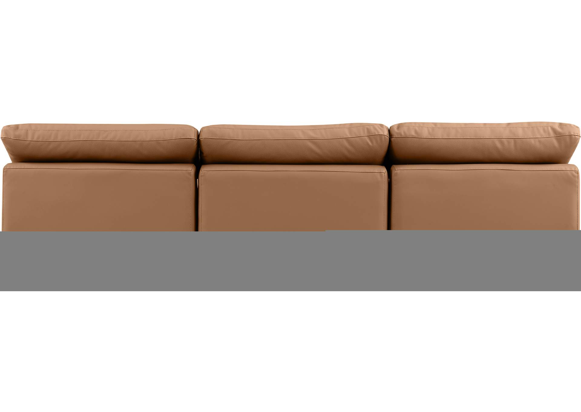 Indulge Cognac Faux Leather Modular Sofa,Meridian Furniture
